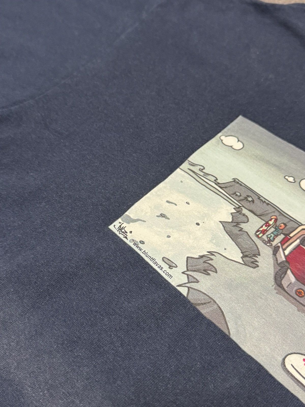 Vintage Blunt flavas skateboarding vintage 90s T-shirt Size US M / EU 48-50 / 2 - 14 Thumbnail