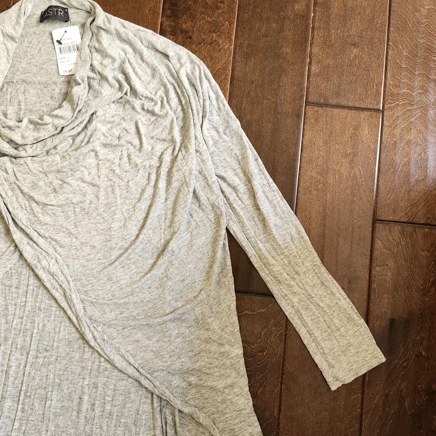 Vintage ASTR Blouse Cowl Neck Gray - Women - Size L - NWT Size L / US 10 / IT 46 - 5 Thumbnail