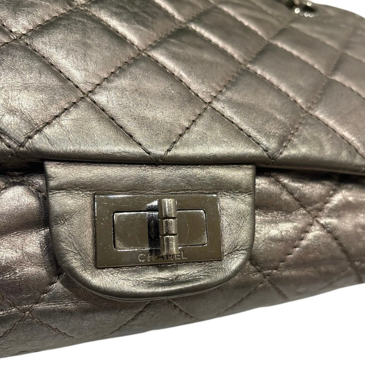Chanel Chanel Reissue 2.25 227 Metallic Lambskin Double Flap Size ONE SIZE - 11 Thumbnail