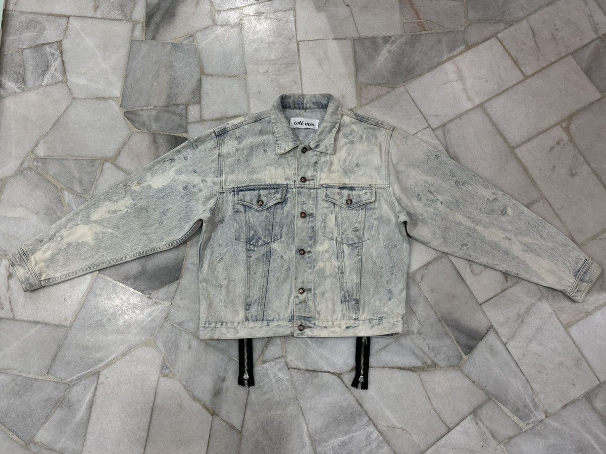 Denime Japanese Brand Denime Jacket Zipper Distressed Design Size US M / EU 48-50 / 2 - 1 Thumbnail