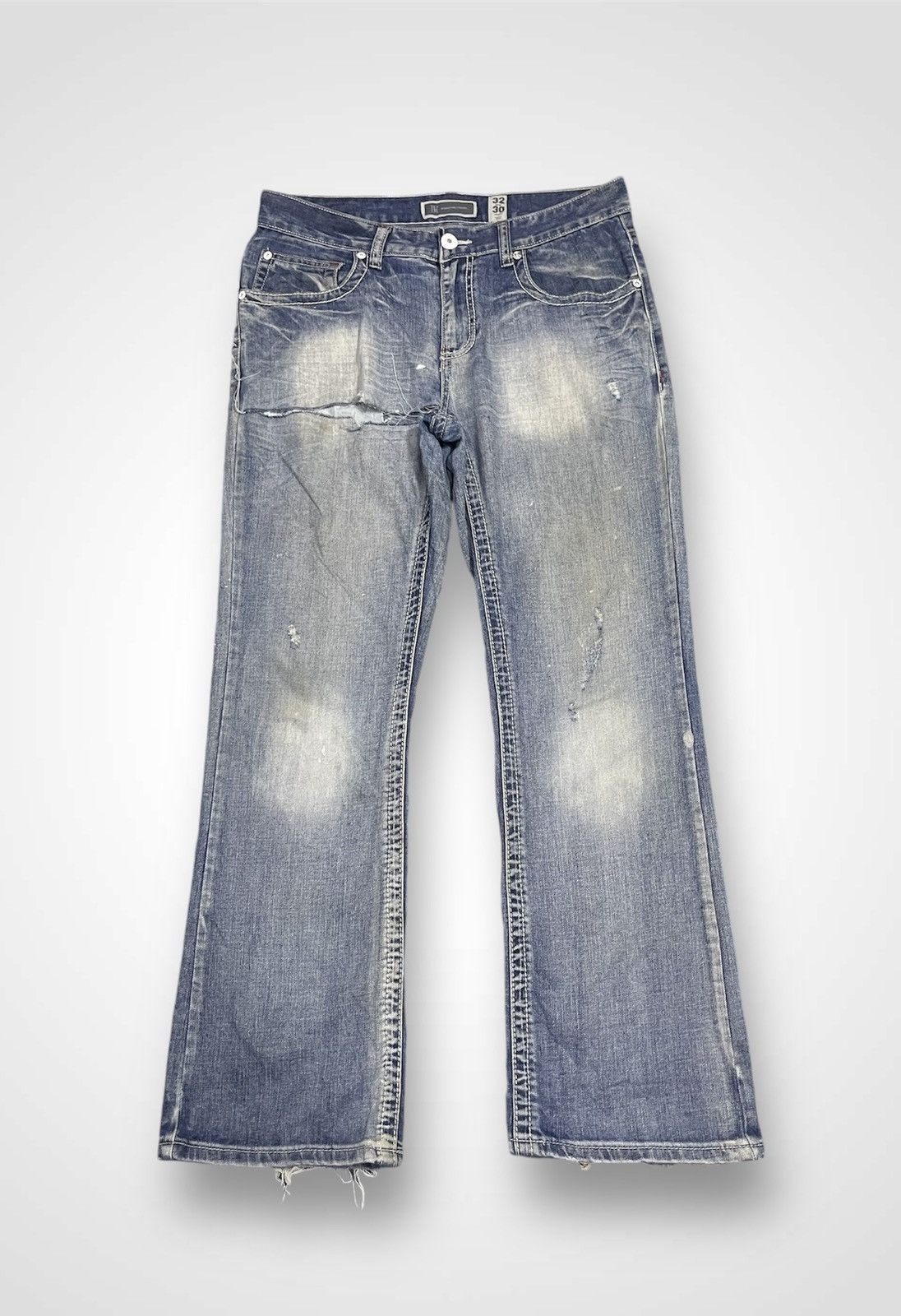Japanese Brand INC Distressed Jeans (14) Size US 34 / EU 50 - 1 Thumbnail