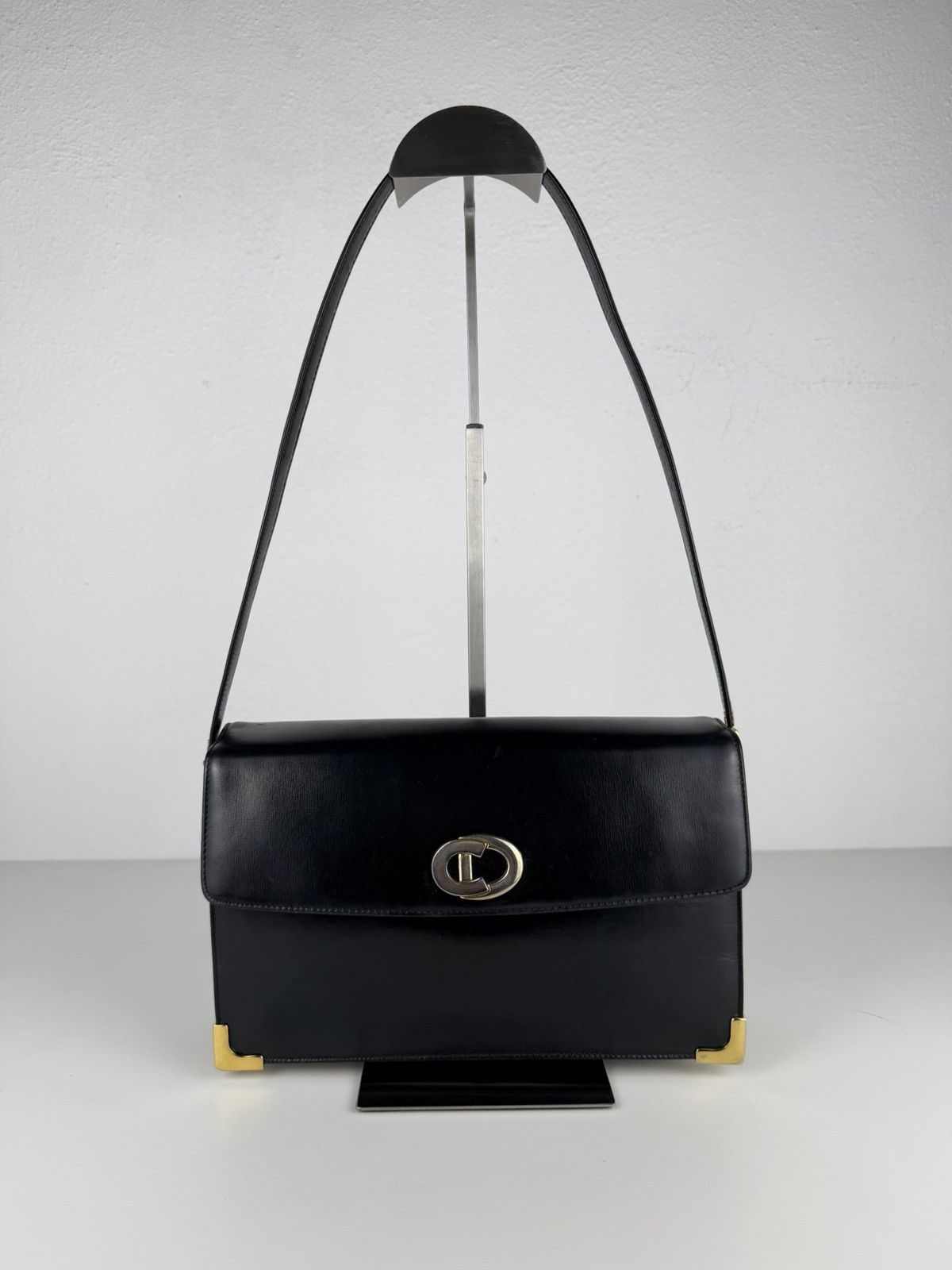 Dior Vintage 70s Dior box calf leather shoulder bag Size ONE SIZE - 1 Thumbnail