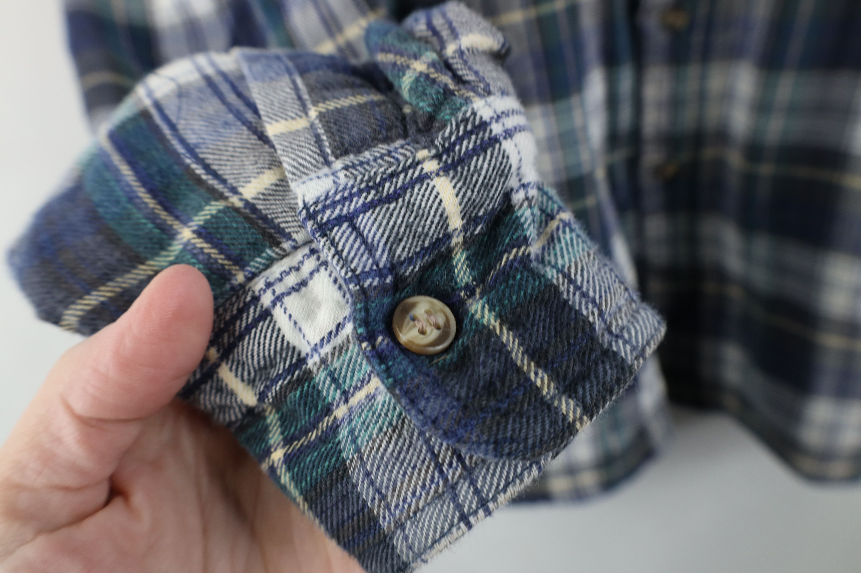 Vintage Vintage 90s Streetwear Knit Lined Flannel Shirt Jacket Size US L / EU 52-54 / 3 - 6 Thumbnail