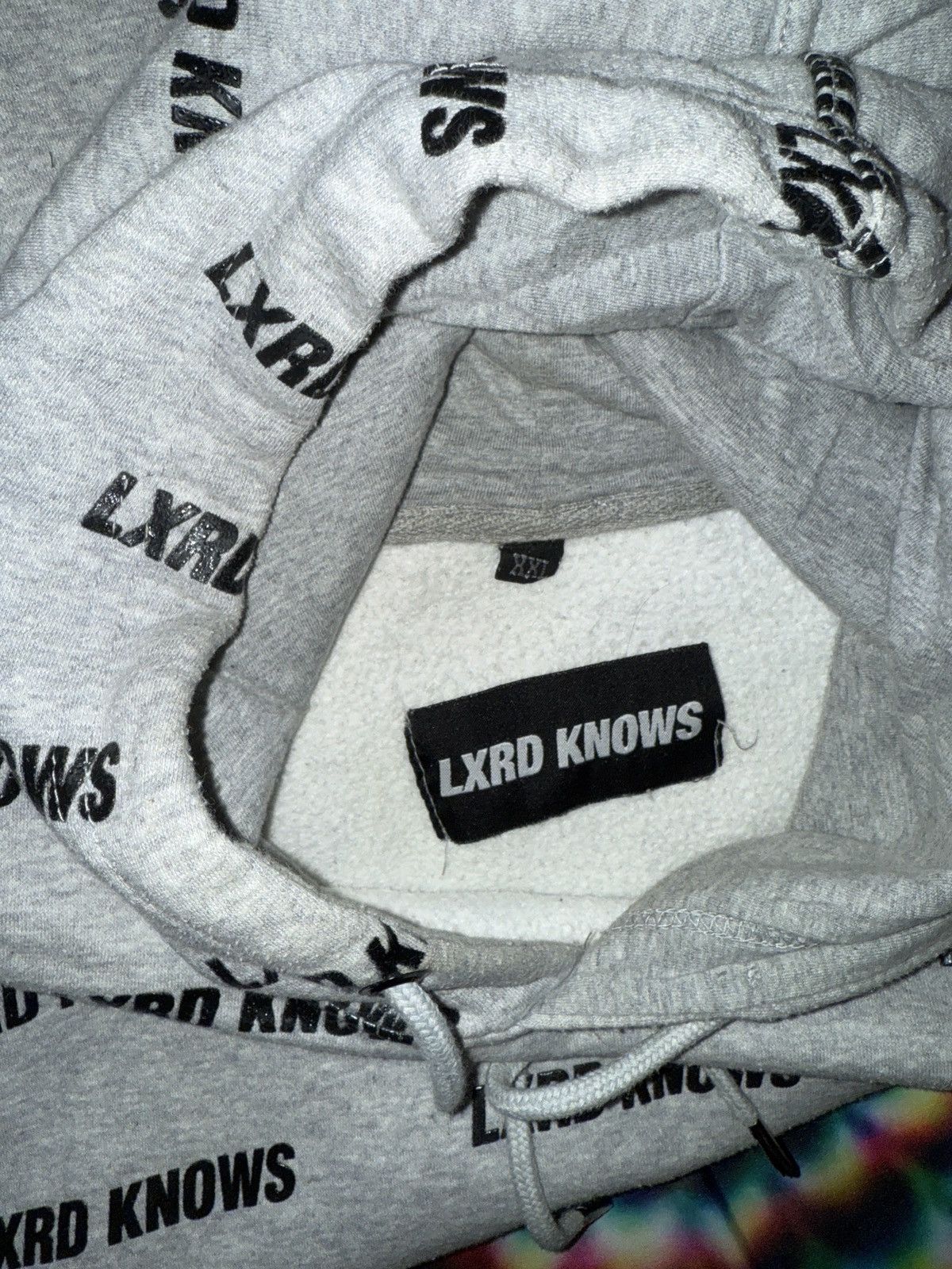 Lxrdknows Lxrd Knows All Over Print Hooded Sweatshirt Grey Size US XXL / EU 58 / 5 - 3 Thumbnail