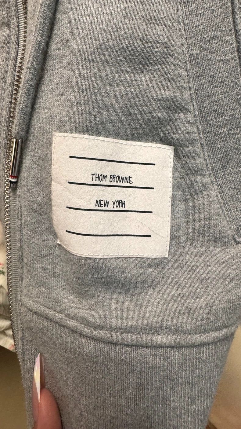 Thom Browne Thom Browne Grey hoodie Size US XXS / EU 40 - 6 Thumbnail