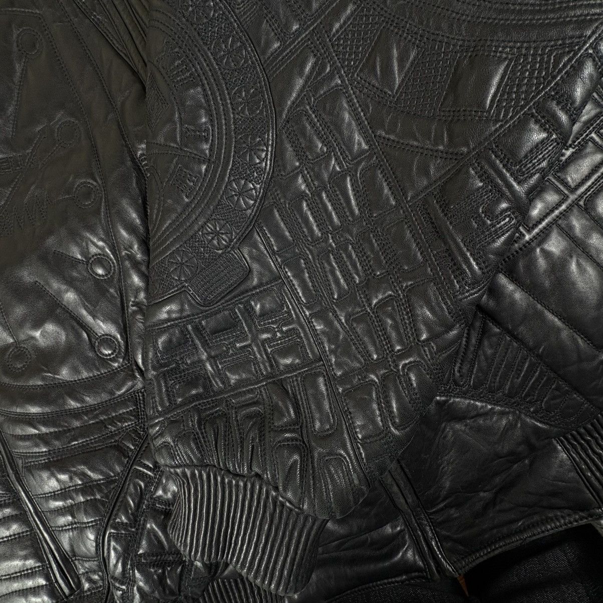 Marc Buchanan Vtg Marc Buchanan Pelle Pelle Embossed Hip Hop Bomber 56 Size US XXL / EU 58 / 5 - 8 Thumbnail