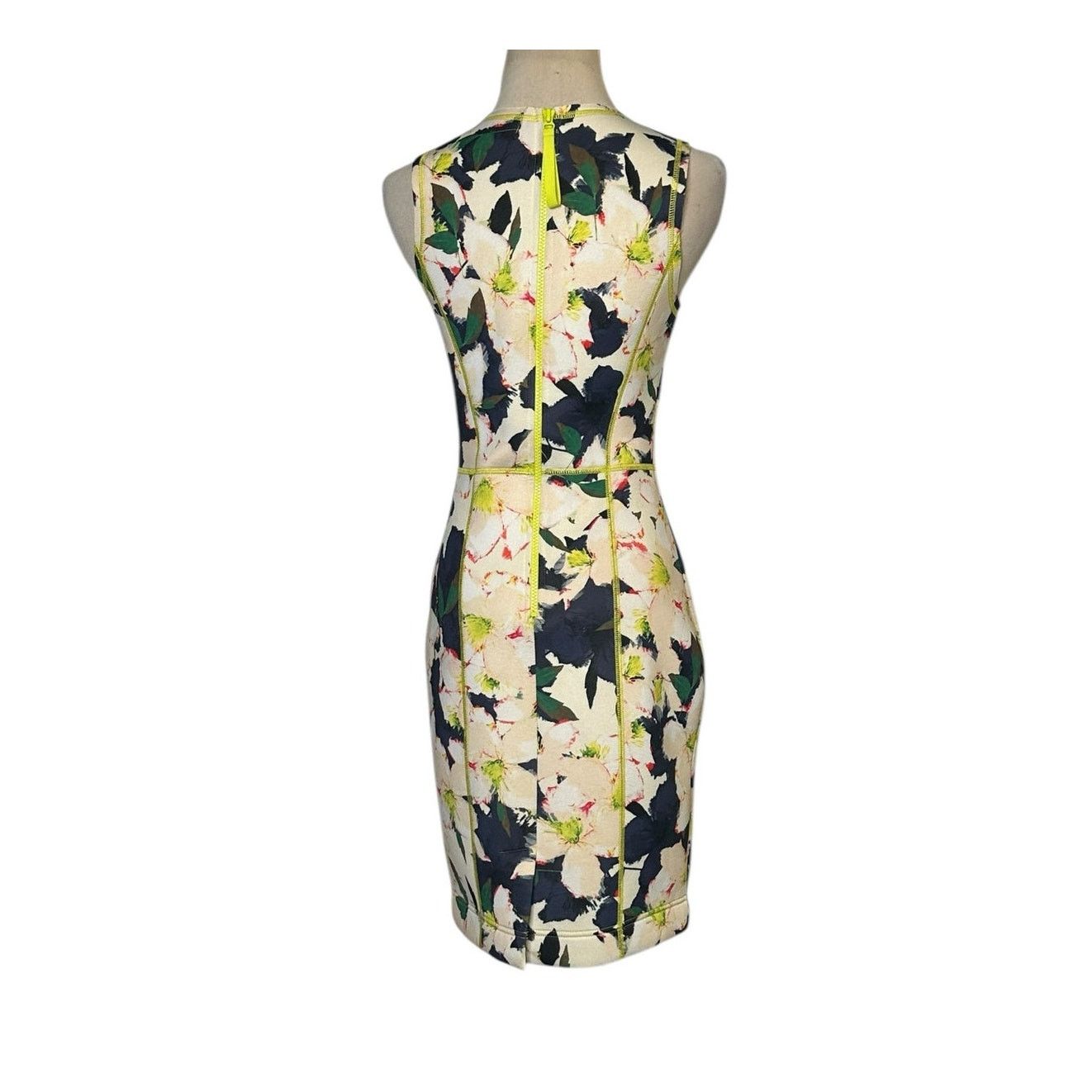 J.Crew J.Crew cove scuba floral sleeveless sheath dress size 00 Size XXS / US 00 / IT 34 - 2 Thumbnail