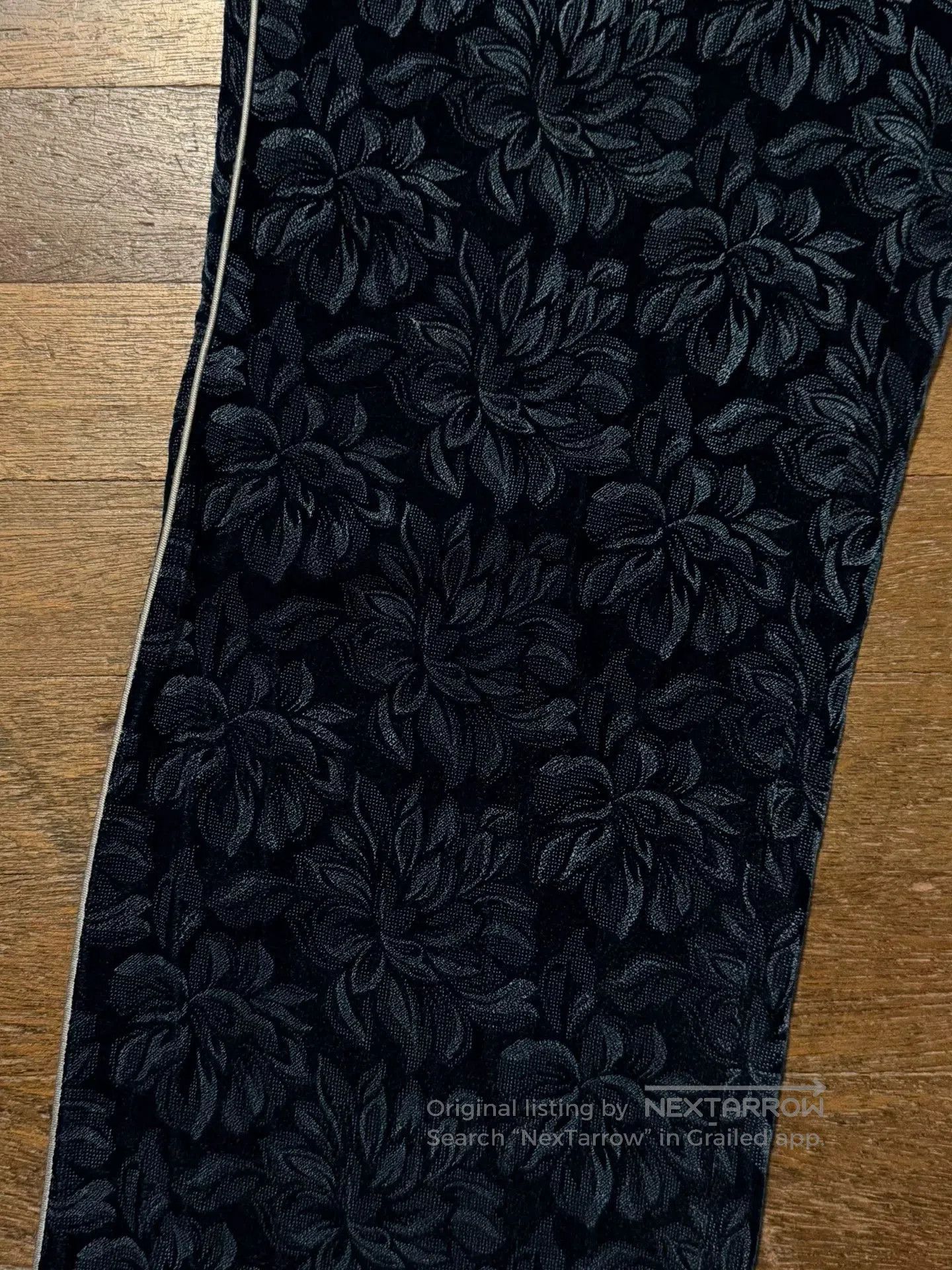 Maison Margiela Maison Margiela 17SS Blue Floral Smoking Pants. Size 37" - 4 Thumbnail