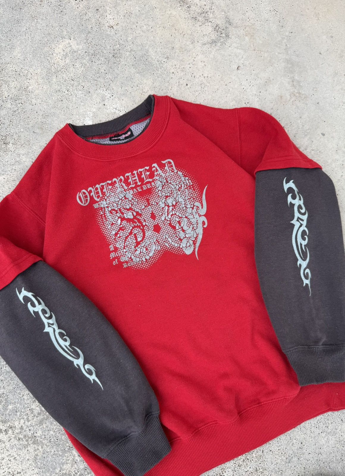 Affliction 2000s Overhead Cyber Spiral Tattoo y2k Sweatshirt Size US XS / EU 42 / 0 - 3 Thumbnail
