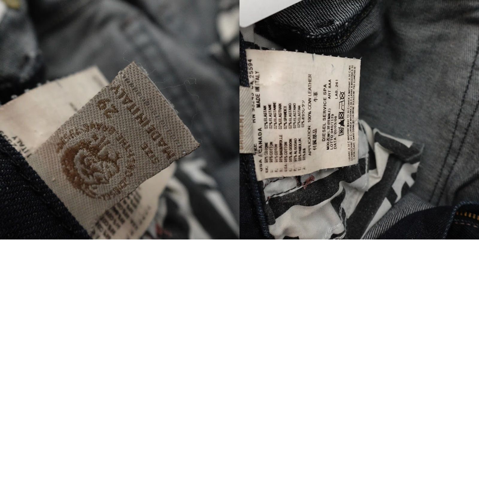 Diesel Diesel ZLIM Jeans Mens 29 (29X32) Dark Blue Wash Made in Italy Slim Skinny 29 Regular 32" Inseam Blue Size US 29 - 10 Thumbnail