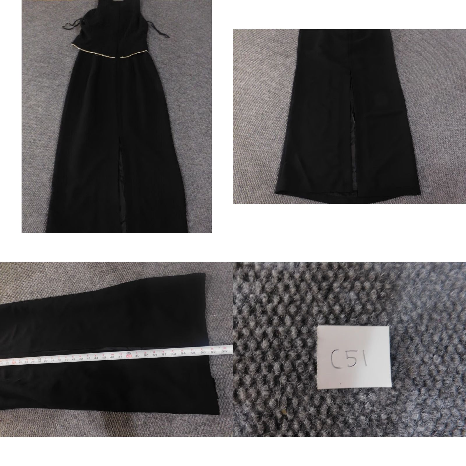 Jones New York Jones New York Dress Maxi Women 8 Black Rhinestones Sleeveless Round Neck Pullover Polyester Long Party Cocktail Nightwear Women Size M / US 6-8 / IT 42-44 - 8 Thumbnail