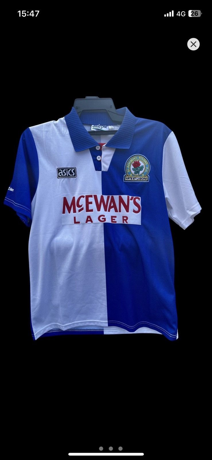 Vintage BLACKBURN ROVERS 1995/1996 ALAN SHEARER HOME FOOTBALL JERSEY Size US S / EU 44-46 / 1 - 1 Thumbnail