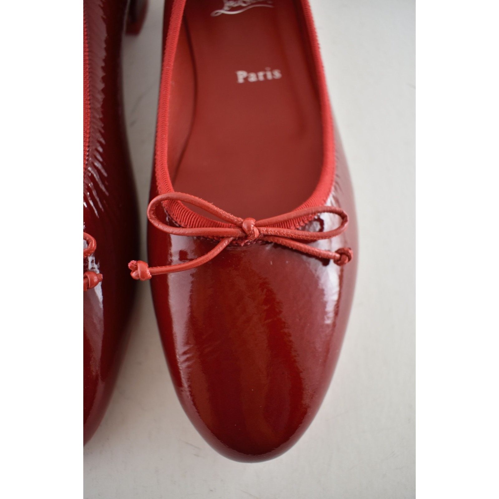Christian Louboutin Christian Louboutin Sweetie Jane Flat Loubi Red Patent Vog Size US 12 / IT 42 - 8 Thumbnail
