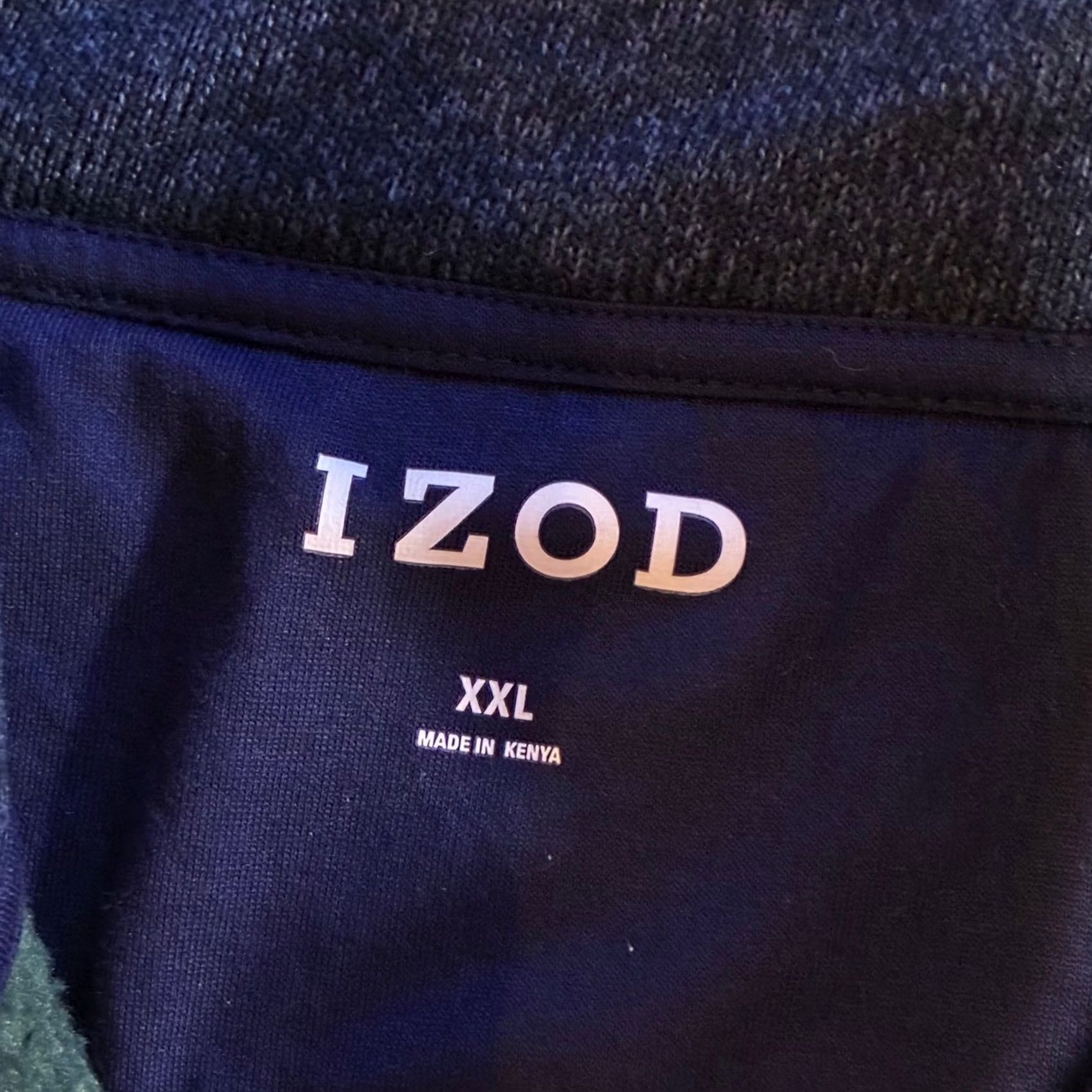 Izod IZOD Men's Green Heathered Fleece 1/4 Zip Pullover Sweatshirt XXL Size US XXL / EU 58 / 5 - 4 Thumbnail