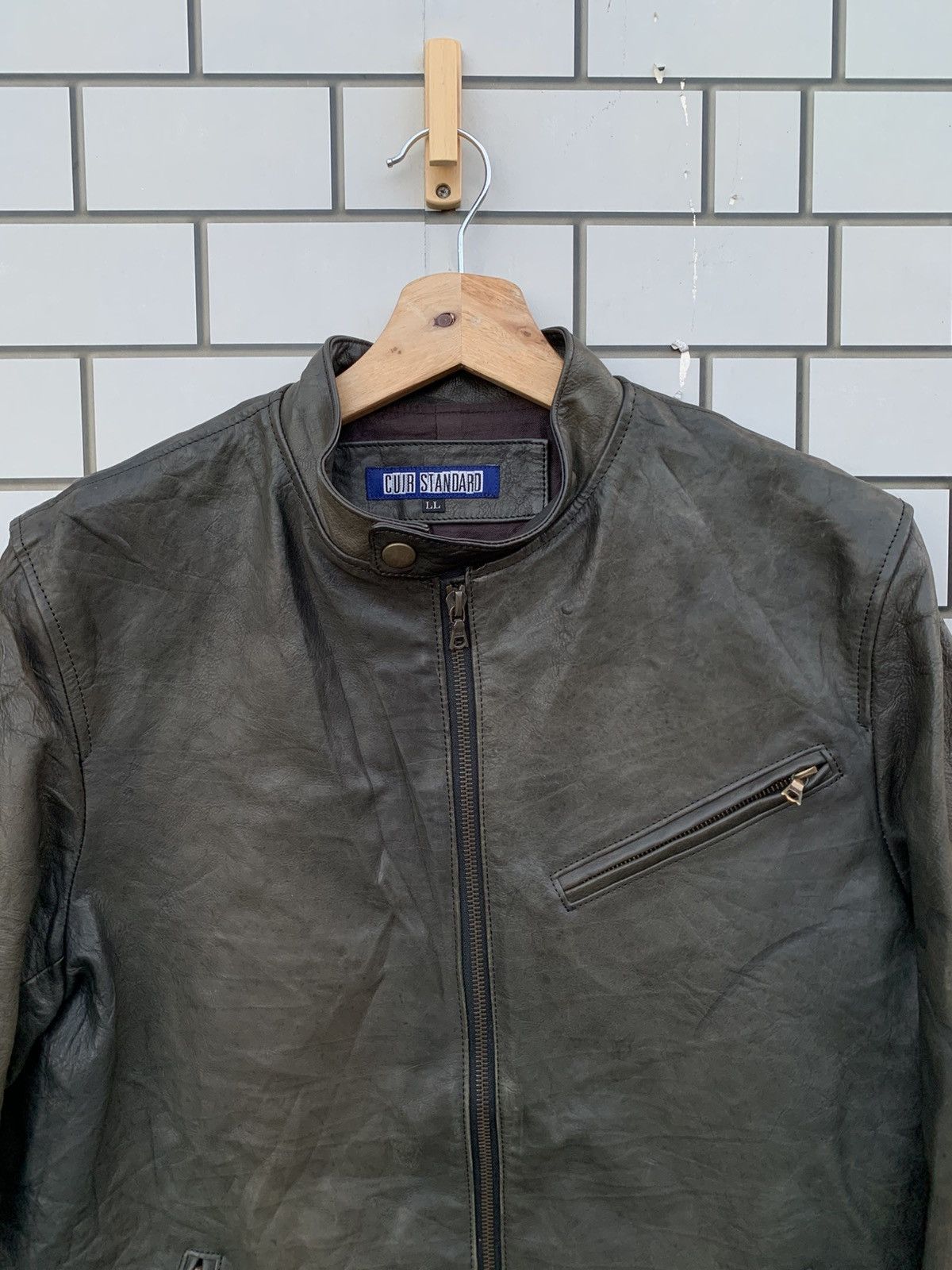 14th Addiction Vintage Japanese Brand Cuir Standard Leather Jacket Size US L / EU 52-54 / 3 - 6 Thumbnail