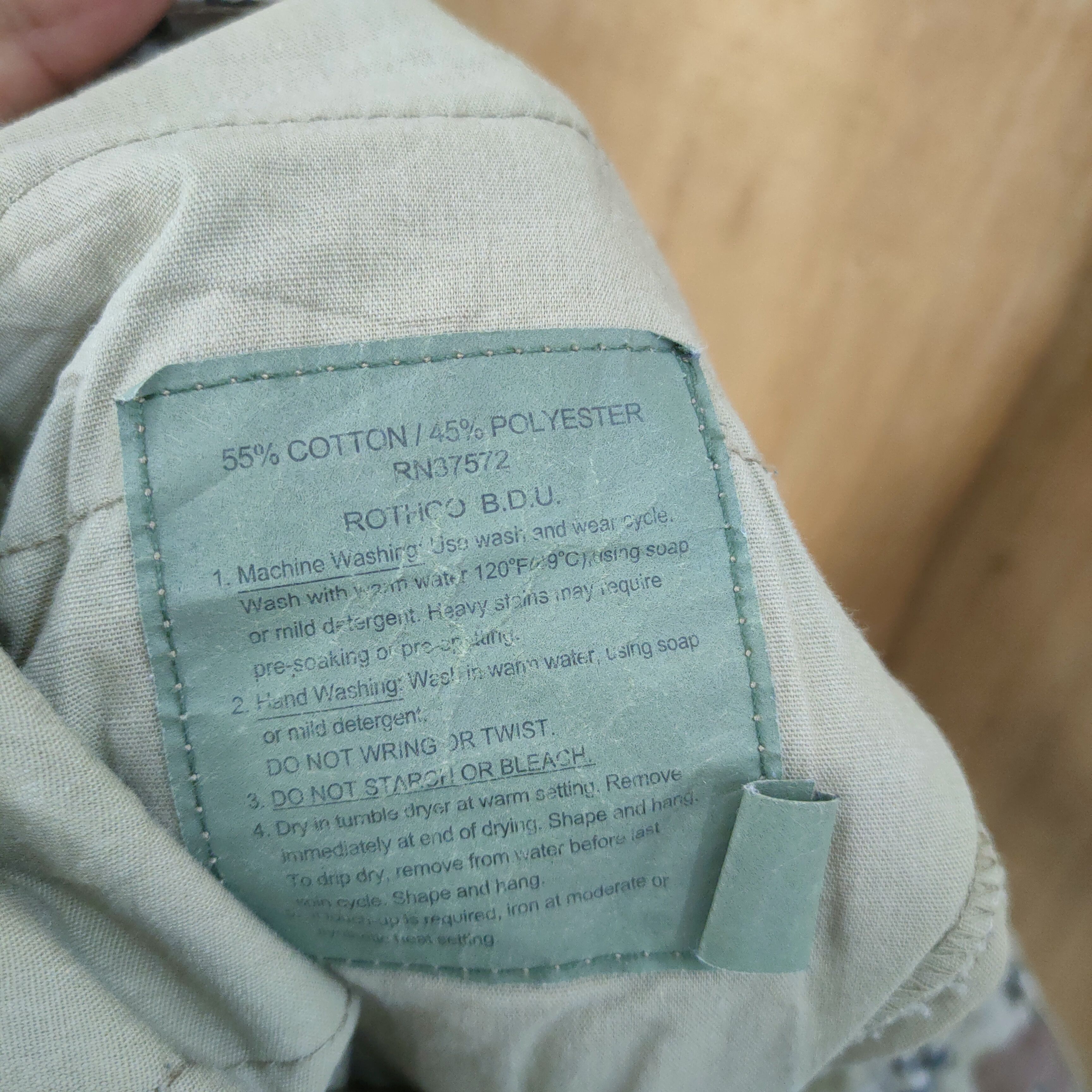 Vintage VINTAGE MILITARY CAMO FADED CARGO PANTS Size US 34 / EU 50 - 9 Thumbnail