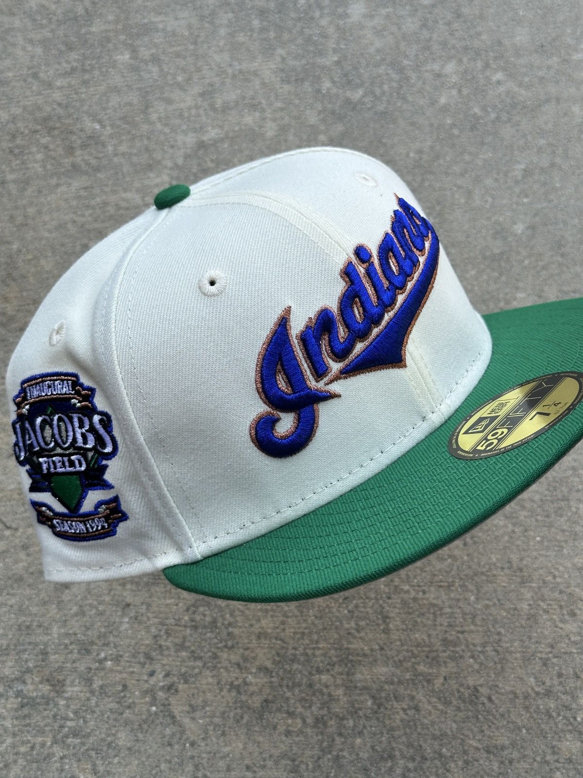 MLB × New Era Cleveland Indians Noho Nati Not For Rerock Fitted Hat 7 1/4 Size ONE SIZE - 1 Thumbnail