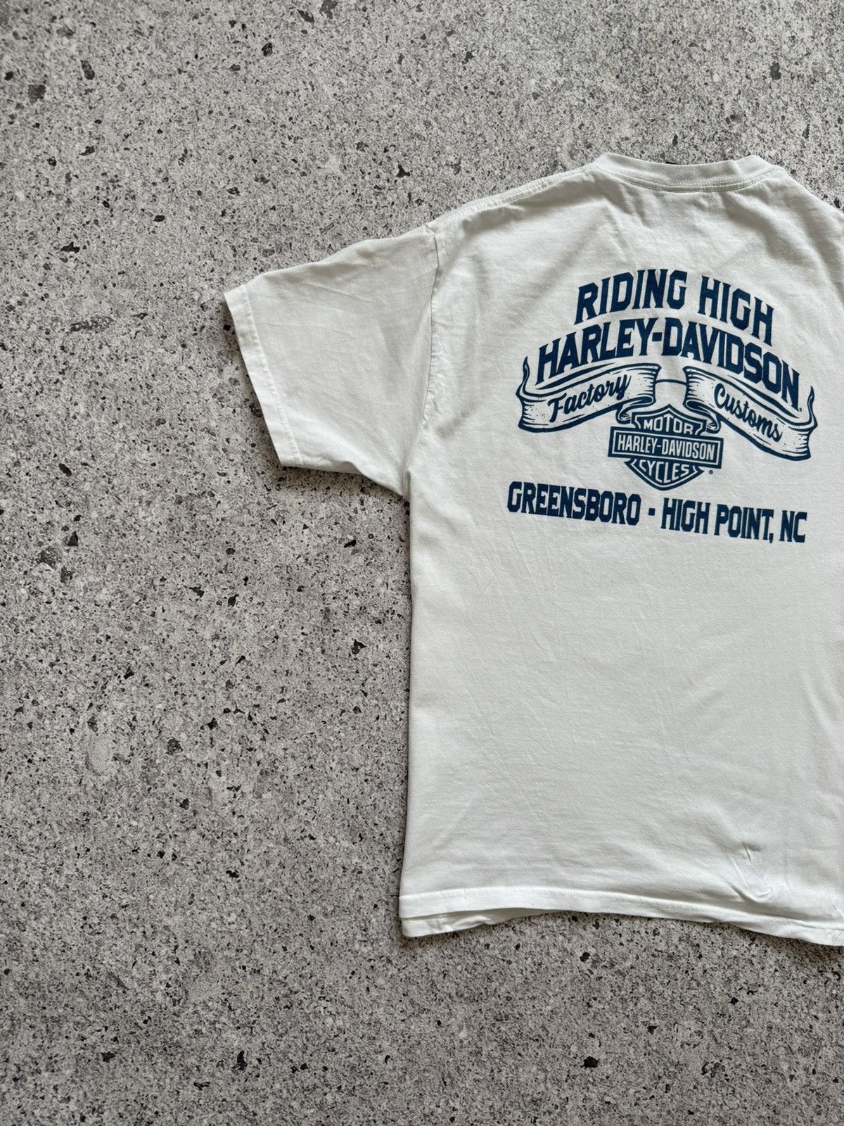 Band Tees × Harley Davidson × Vintage Vintage Harley Davidson Riding High Bike 90s Retro T-Shirt Size US L / EU 52-54 / 3 - 7 Thumbnail