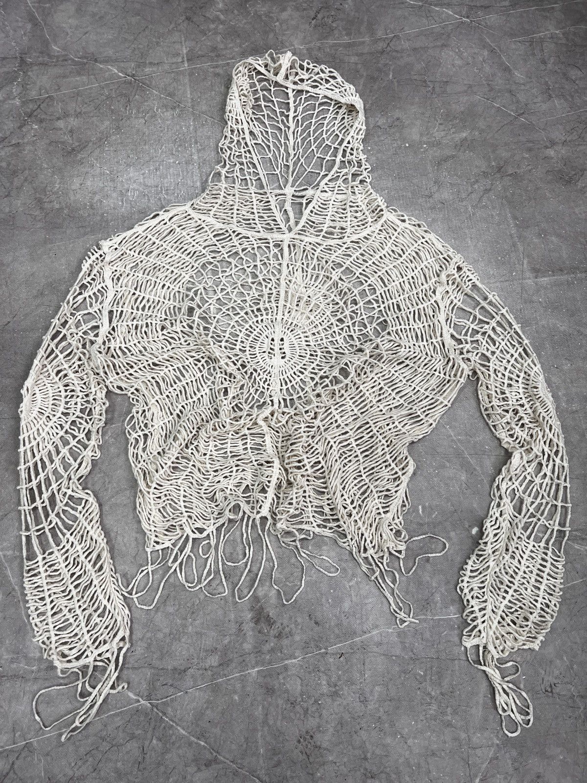 Japanese Brand Spider mesh top hoodie Jean Paul Gaultier style Size US L / EU 52-54 / 3 - 8 Thumbnail