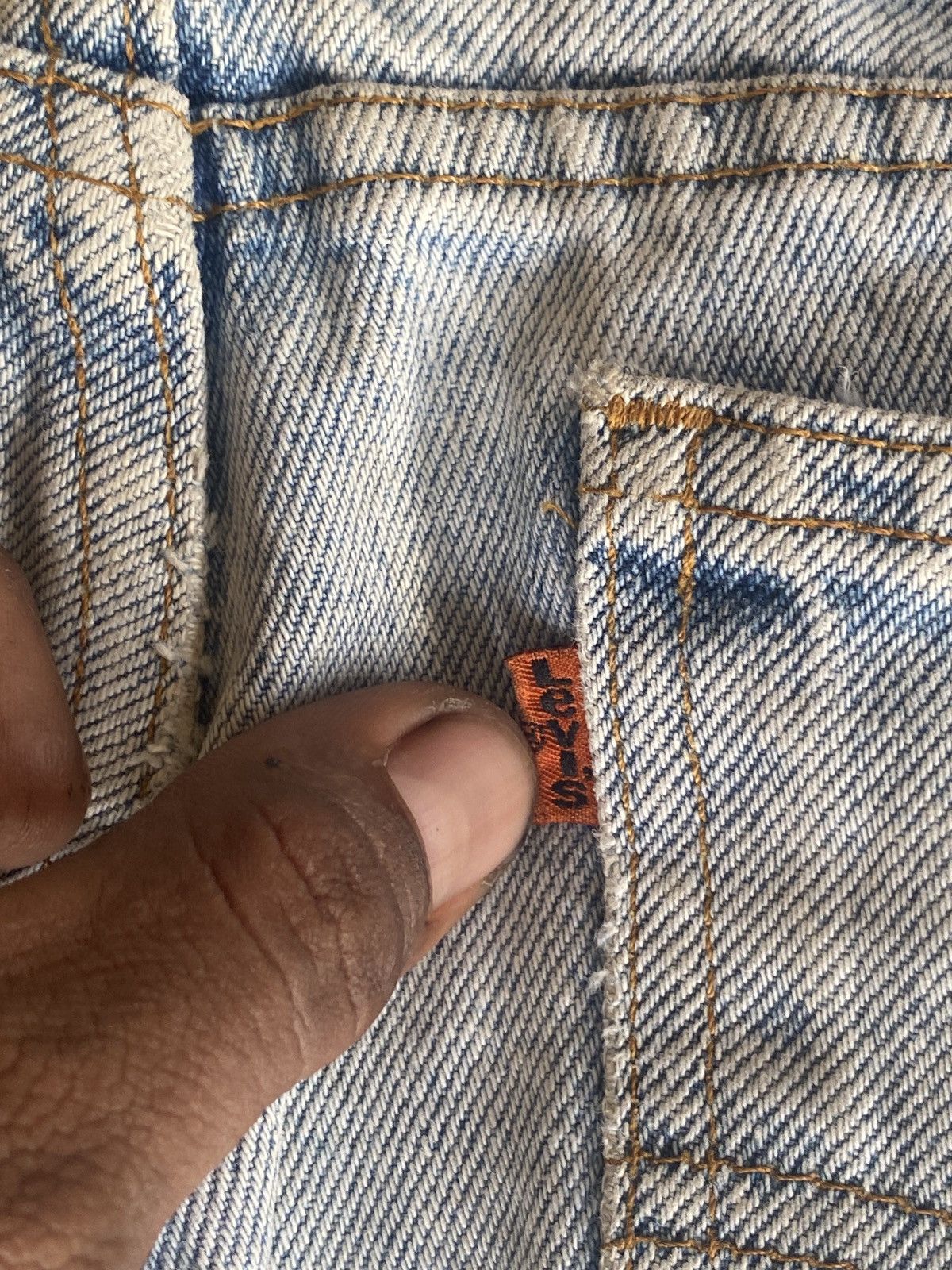 Levi's Vintage Clothing × Vivienne Westwood Vintage levis y2k Lot585 orange tab skinny denim Size US 31 - 8 Thumbnail