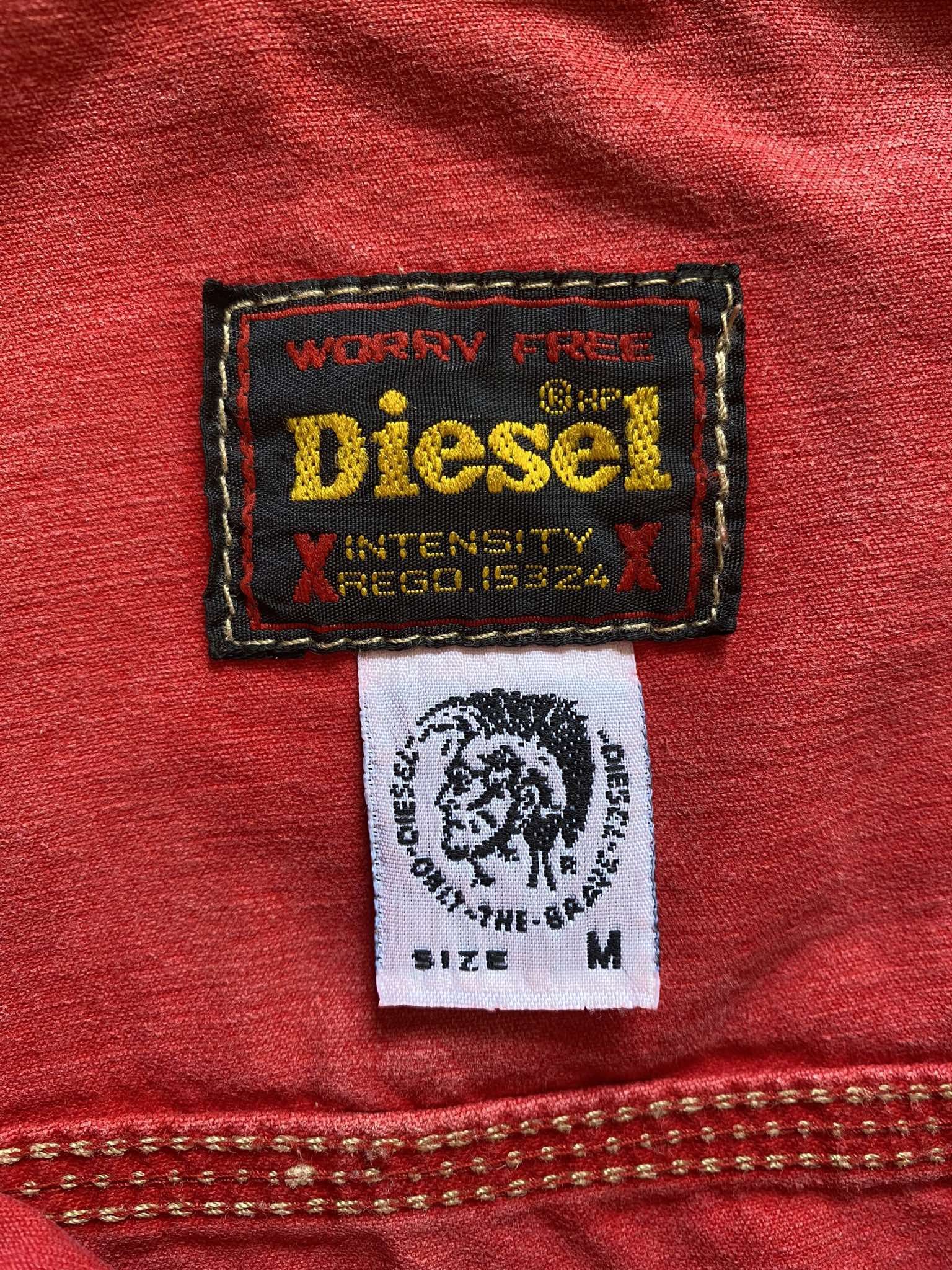 Diesel × Vintage Vintage Women Diesel Red Trucker Denim 90s Jacket Vest Size M / US 6-8 / IT 42-44 - 5 Thumbnail