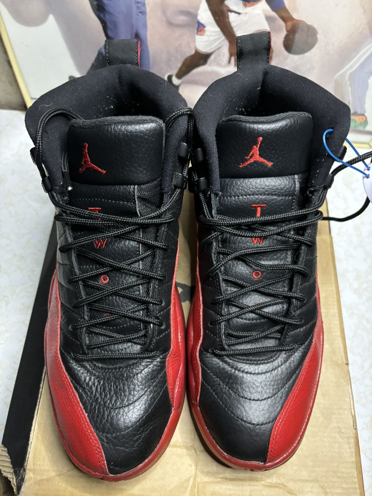 Jordan Brand Air Jordan 12 Retro 2016 Flu Game 2016 Size US 9.5 / EU 42-43 - 2 Thumbnail