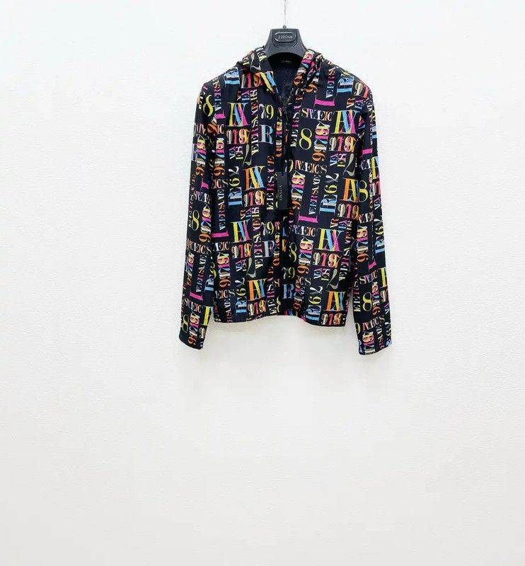 Versace Versace Colorful Printed Hooded Jacket 0089 Size US XXL / EU 58 / 5 - 1 Thumbnail