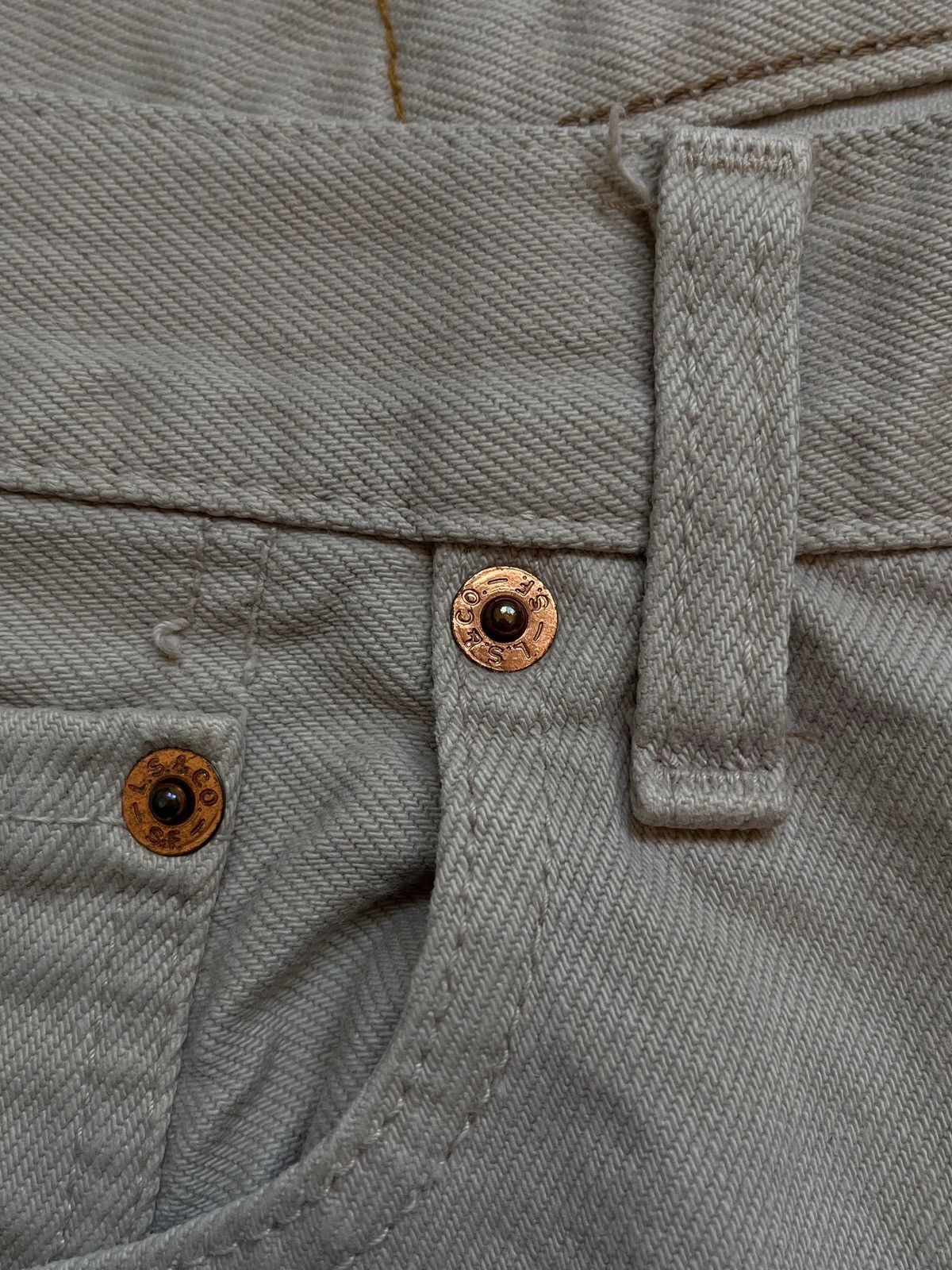 Levi's Levi’s 517 02 Deadstock Beige Denim Jeans Sz W 33 L 30 Size US 33 - 3 Thumbnail