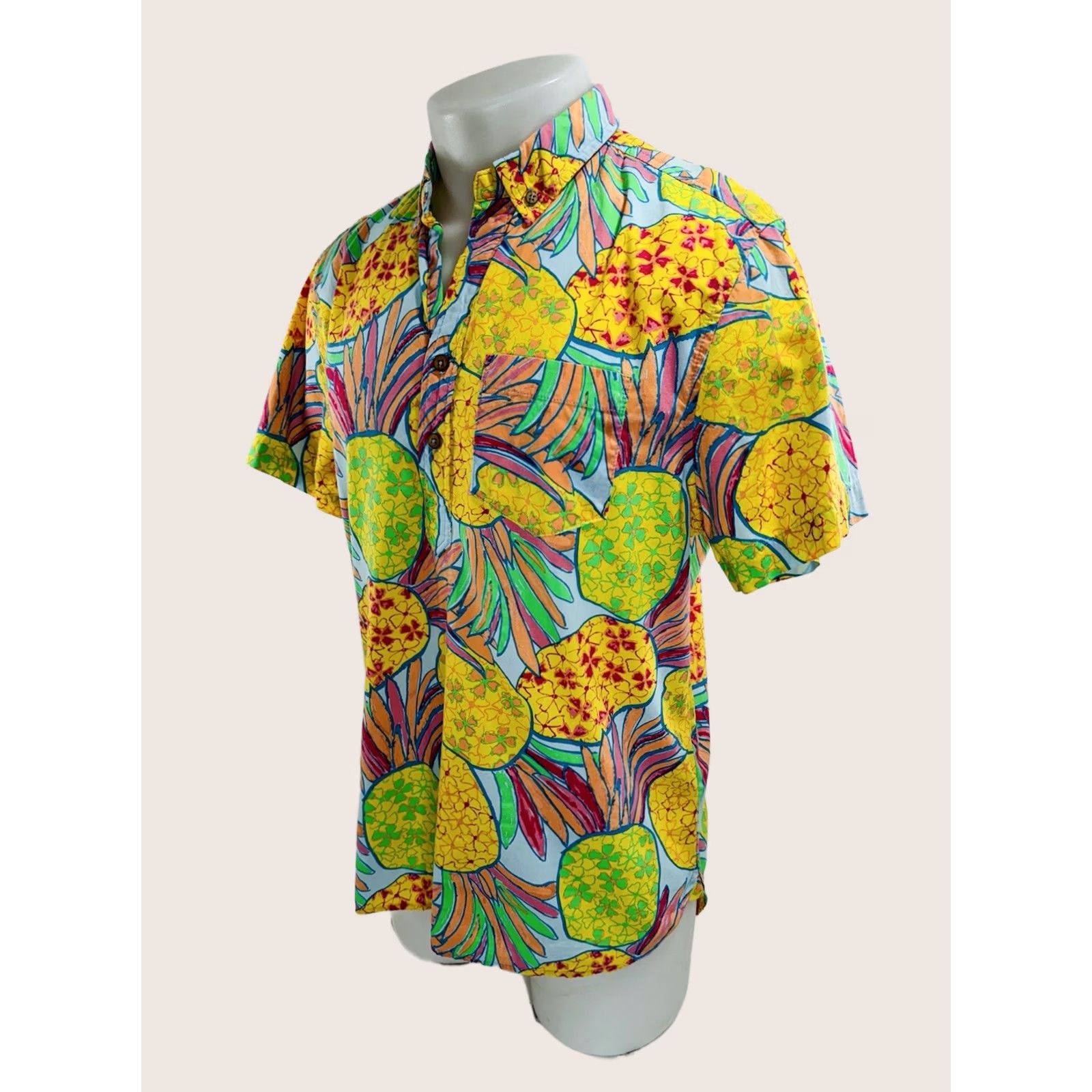 Chubbies THE NUTTER / CHUBBIES PINEAPPLE ALL OVER Hawaiian Aloha S Pullover Shirt Size US S / EU 44-46 / 1 - 1 Thumbnail
