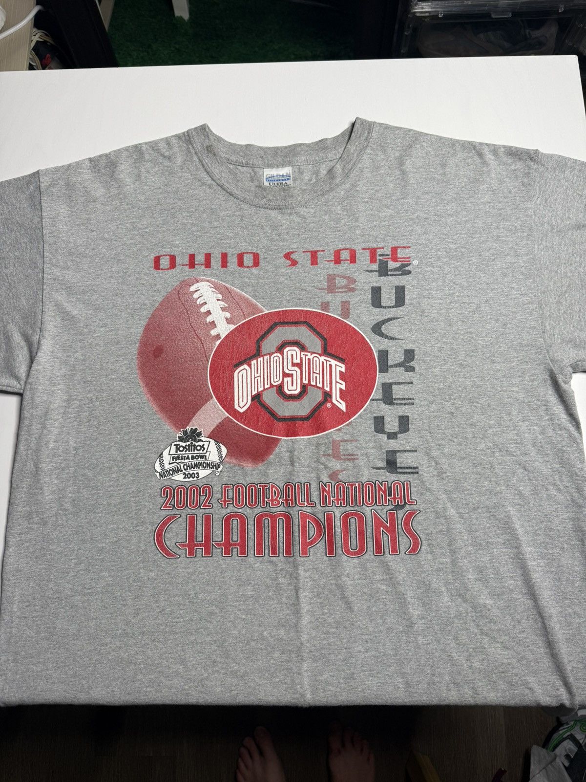 Vintage VINTAGE 2002 OSU Football Champions Tee "Grey" (XL) PREOWNED Size US XL / EU 56 / 4 - 2 Thumbnail