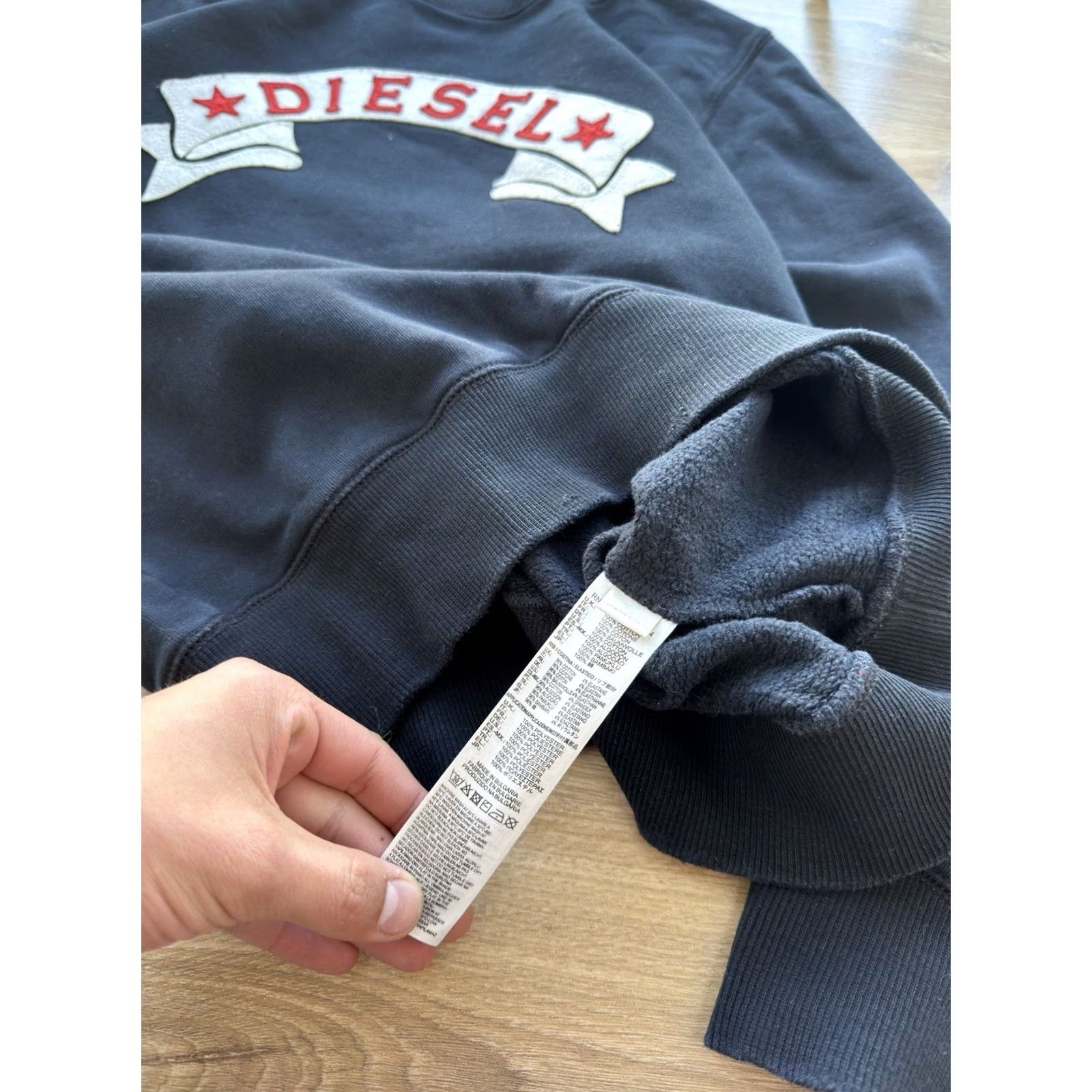 Diesel VINTAGE Diesel Sweatshirt Men S Darck Blue Logo 90s Retro Classic Punk Oversized Pullover Size US S / EU 44-46 / 1 - 6 Thumbnail
