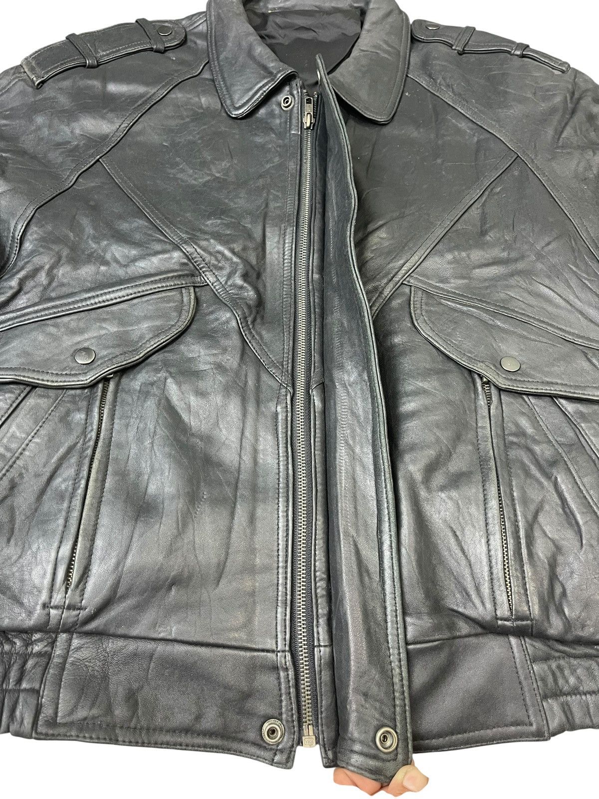 Indian Motorcycle Vintage Motorcyle Racing Leather Jacket Size US L / EU 52-54 / 3 - 4 Thumbnail