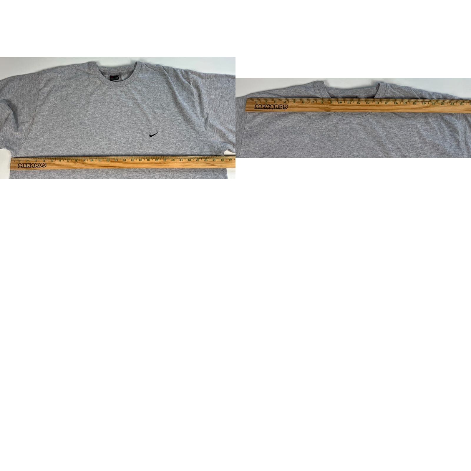 Nike Nike Men's 2XL Vintage 90s Basic T-Shirt Gray Crew Neck Short Sleeve Cotton Blend Logo Shirt 90s Size US XXL / EU 58 / 5 - 8 Thumbnail