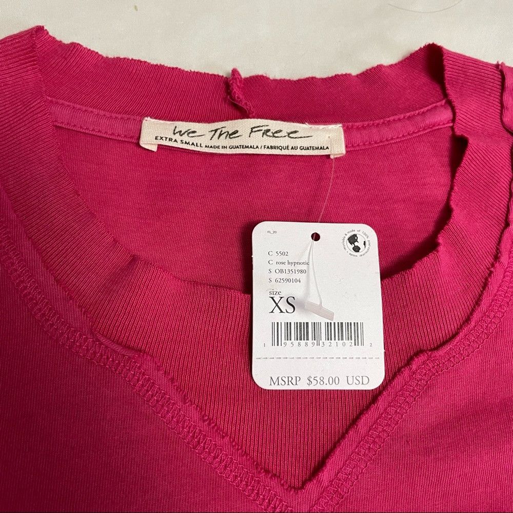 Free People NWT New $58 Free People Clover Top Rose Hypnotic Size XS Size XS / US 0-2 / IT 36-38 - 7 Thumbnail