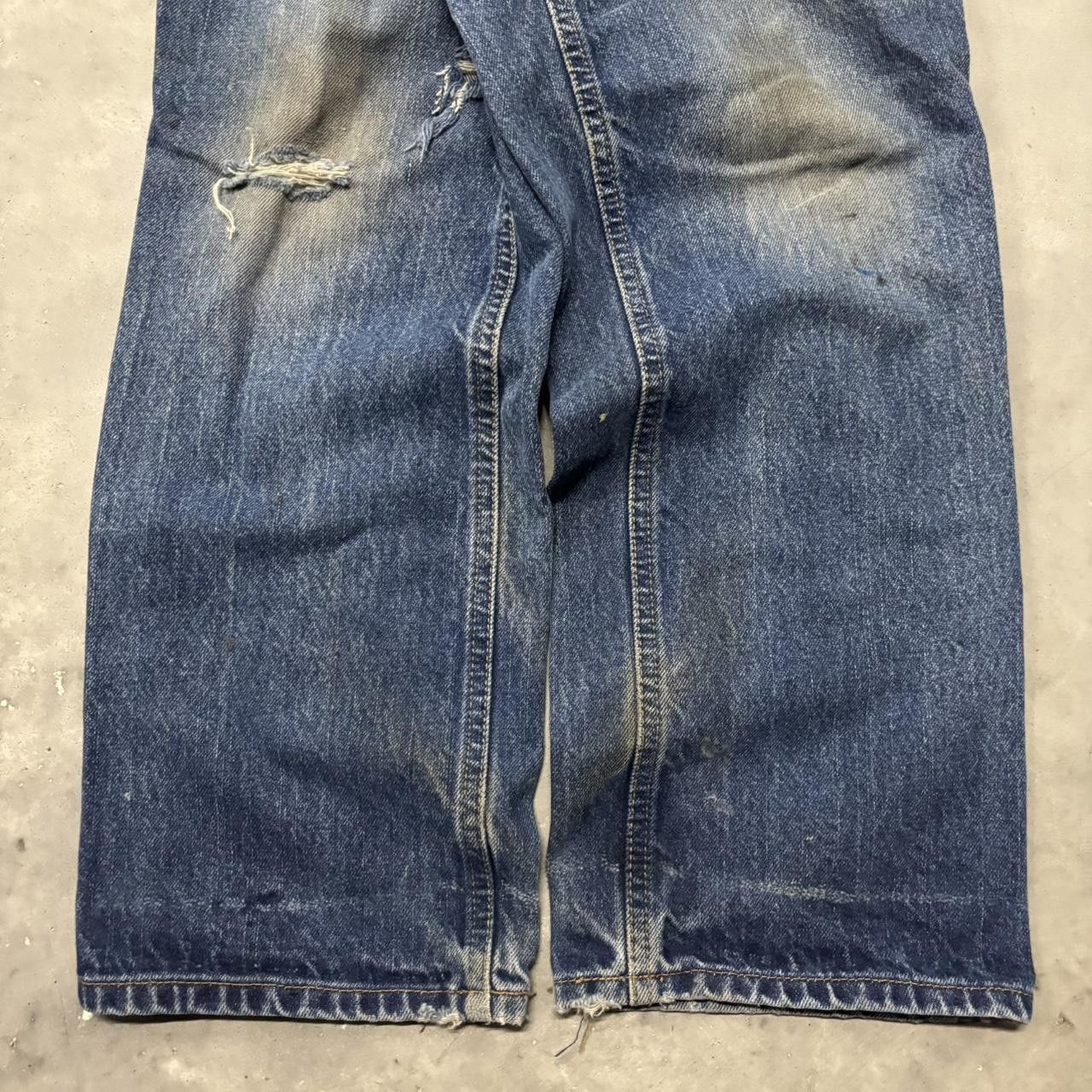 Carhartt × Vintage Crazy Vintage Y2K/2000s Grunge Dark Wash Carhartt Workwear Denim Jeans! Size US 30 / EU 46 - 6 Thumbnail