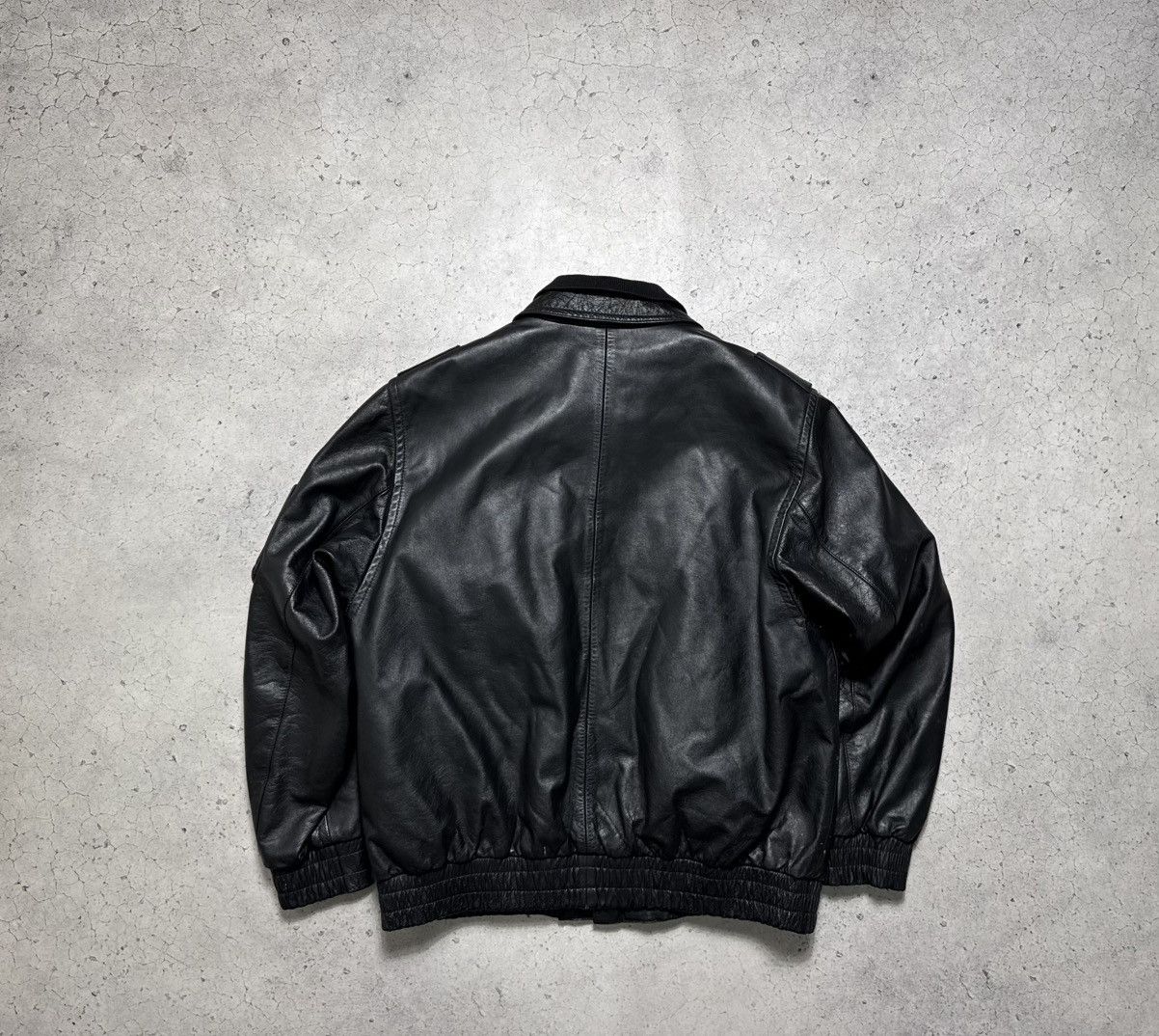 Vintage Hackel & CO/Munster/W 90’s Leather German Army Police Jacket Size US L / EU 52-54 / 3 - 15 Thumbnail