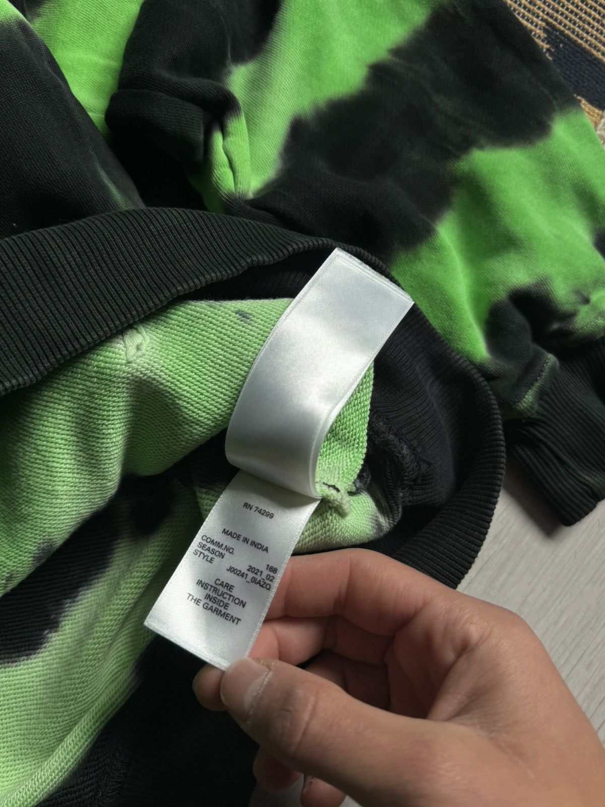 Diesel Diesel Teen Reflective Print Tie-Dye Hoodie Size US S / EU 44-46 / 1 - 10 Thumbnail