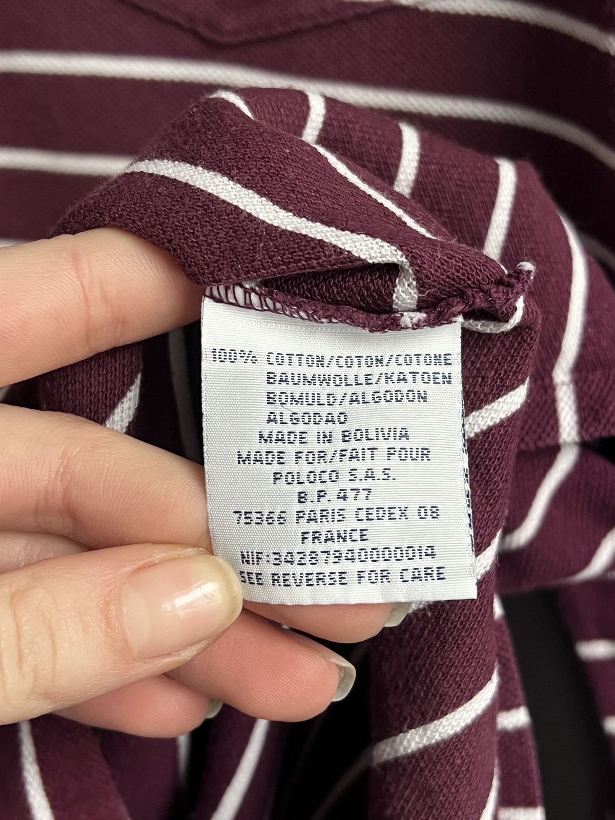 Polo Ralph Lauren Polo Ralph Lauren rugby Longsleeve Striped Burgundy color Size US L / EU 52-54 / 3 - 10 Thumbnail