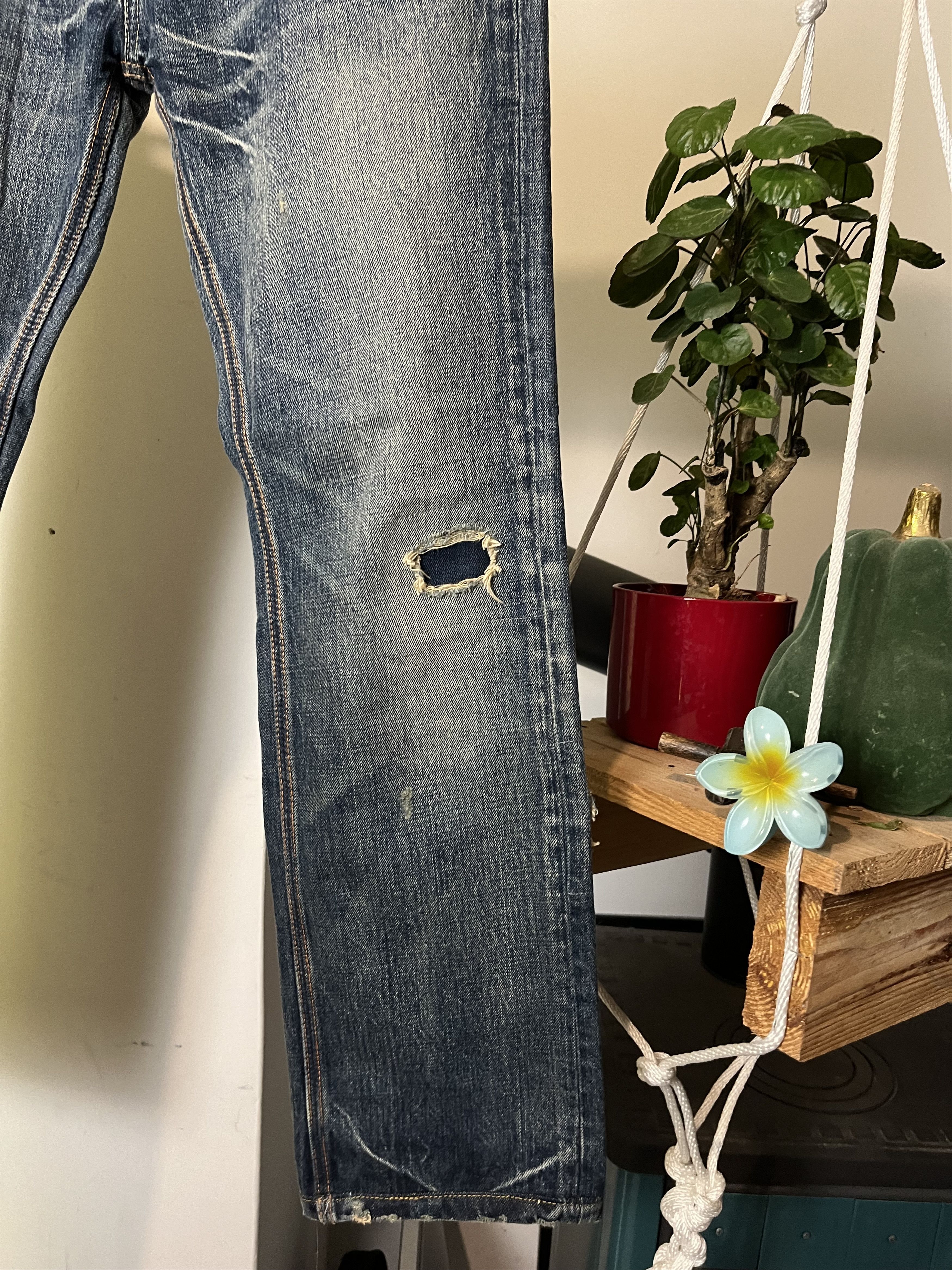 DENHAM × Japanese Brand Denham Distressed Tokyo Japanese Denim Size US 30 / EU 46 - 6 Thumbnail