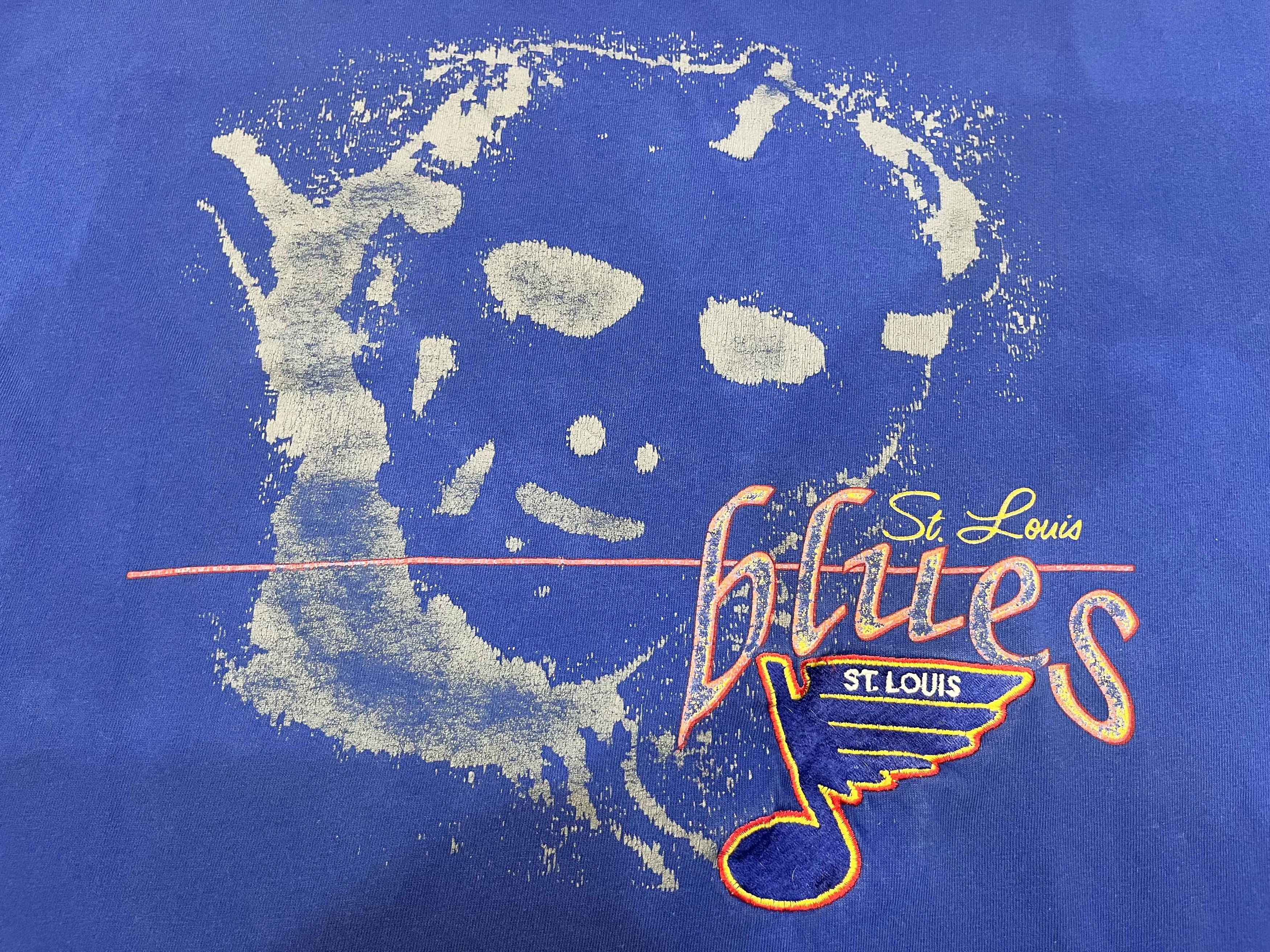 NHL × The Game × Vintage Vintage The Game NHL St. Louis Blues Hockey T-Shirt Size US XL / EU 56 / 4 - 2 Thumbnail