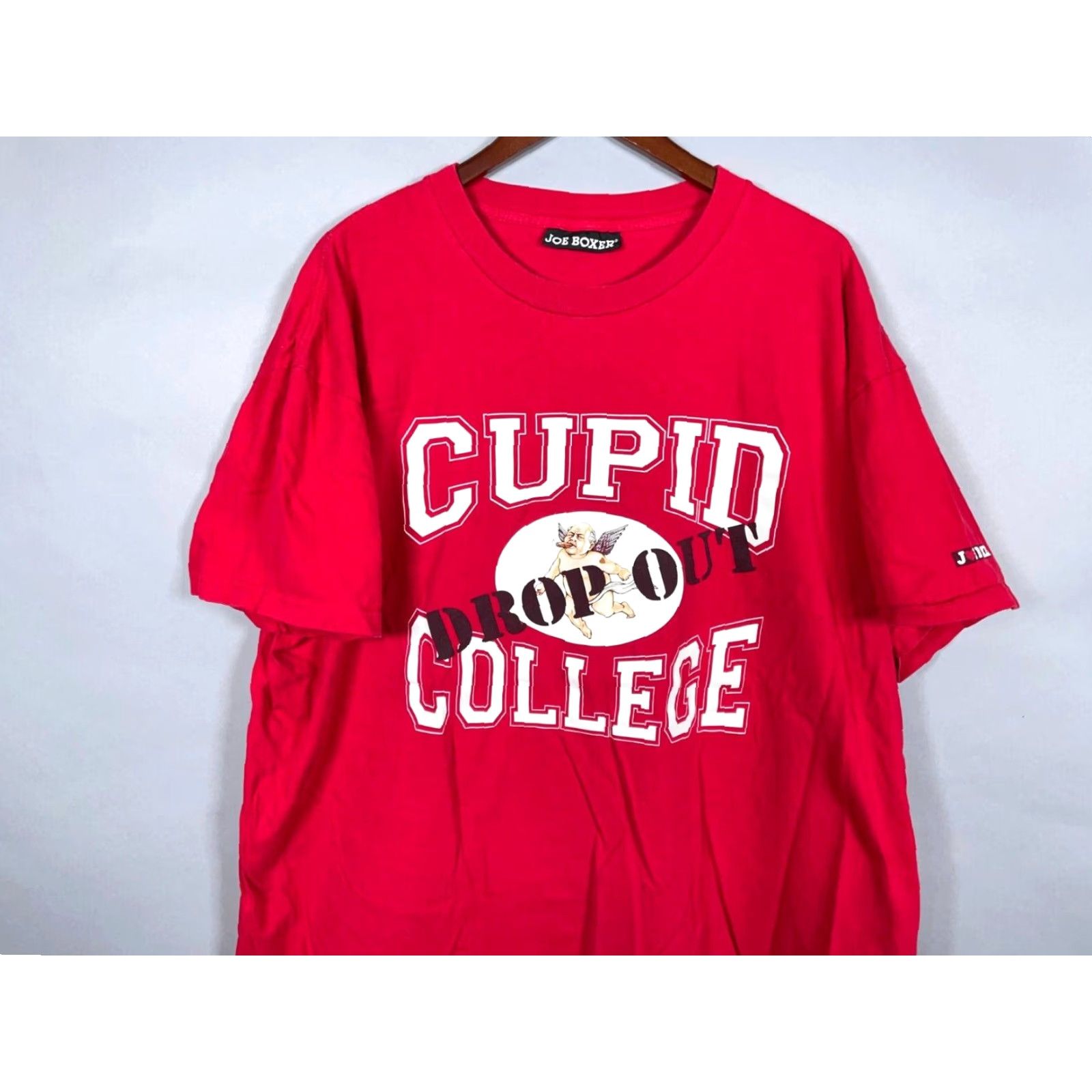Joe Boxer VINTAGE Joe Boxer T-Shirt Cupid College Dropout Mens 2XL Red Short Sleeve Crew Neck Graphic Print Funny Size US XXL / EU 58 / 5 - 3 Thumbnail
