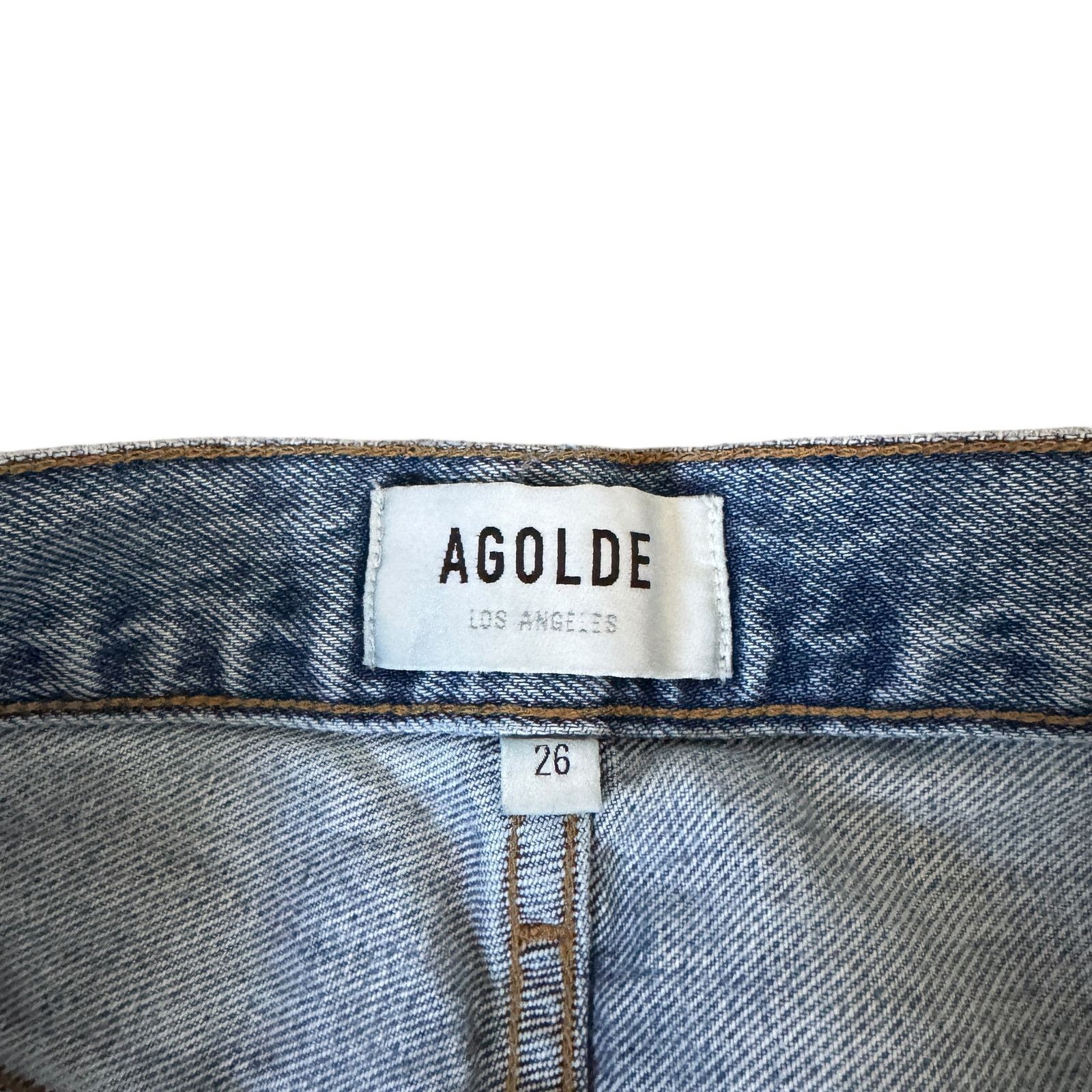 Agolde AGOLDE Riley High Rise Straight Jean Escalate Wash Size 26" / US 2 / IT 38 - 4 Thumbnail