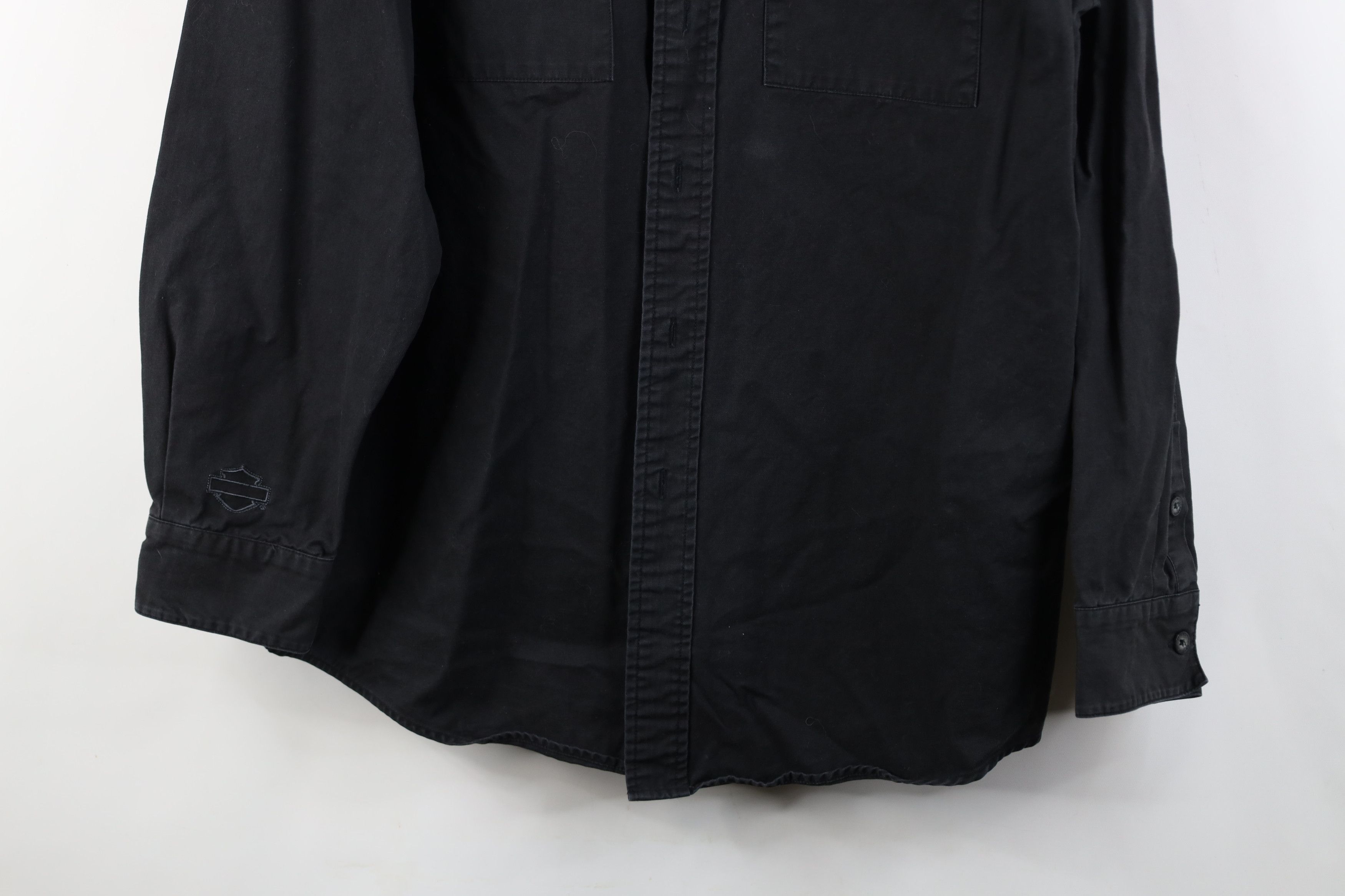 Harley Davidson Vintage Harley Davidson Spell Out Collared Button Shirt Size US M / EU 48-50 / 2 - 3 Thumbnail