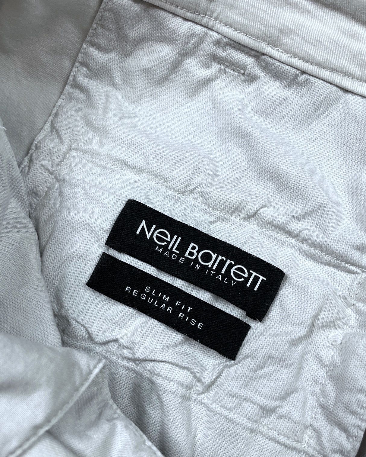 Neil Barrett Men's Neil Barrett Chiaccio Grey Chino Pants Size 52 Size US 34 / EU 50 - 11 Thumbnail