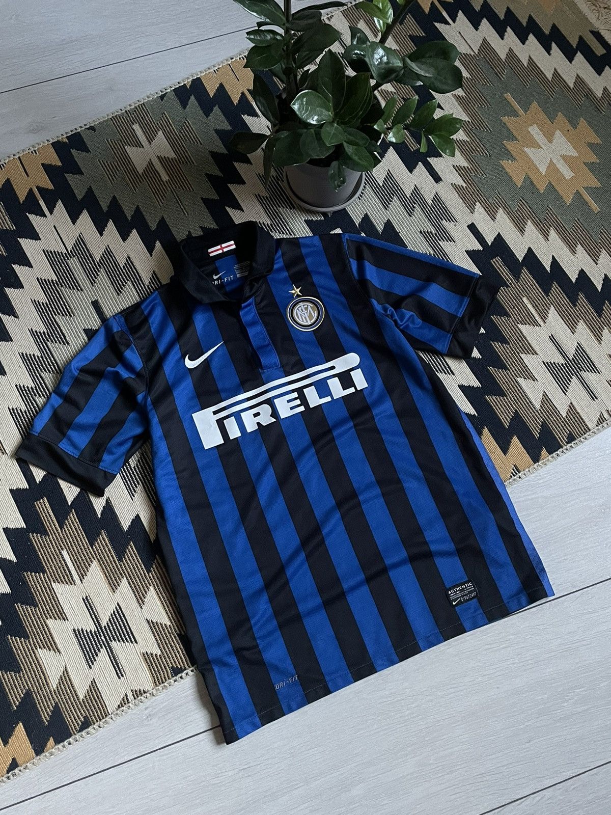 Nike × Vintage Vintage 11/12 Nike Inter Milan Blockcore Jersey Size US XS / EU 42 / 0 - 2 Thumbnail
