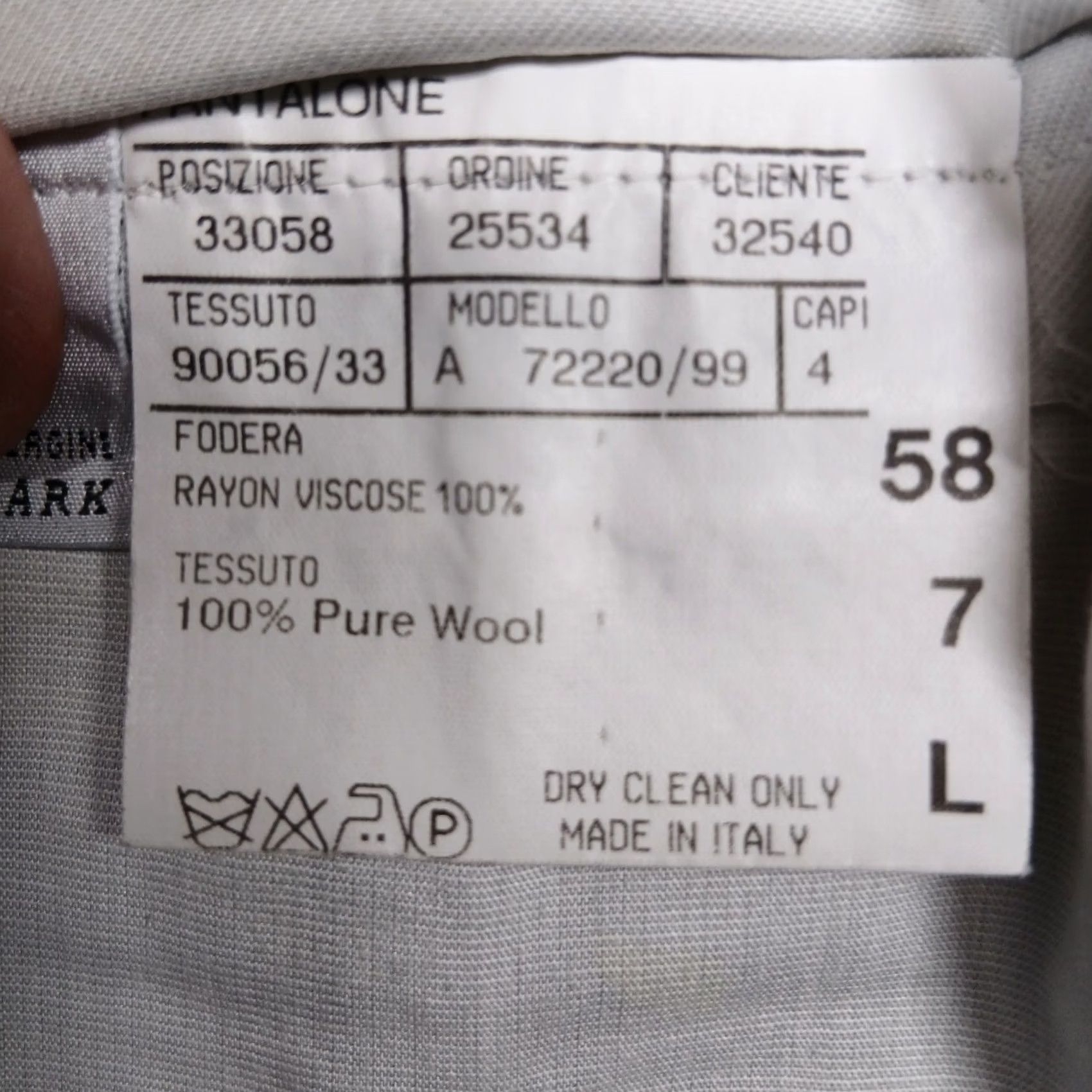 Canali VINTAGE Canali Wool Dress Pants Men 58L Blue Made in Italy Flat Front Pleated Size US 42 / EU 58 - 6 Thumbnail