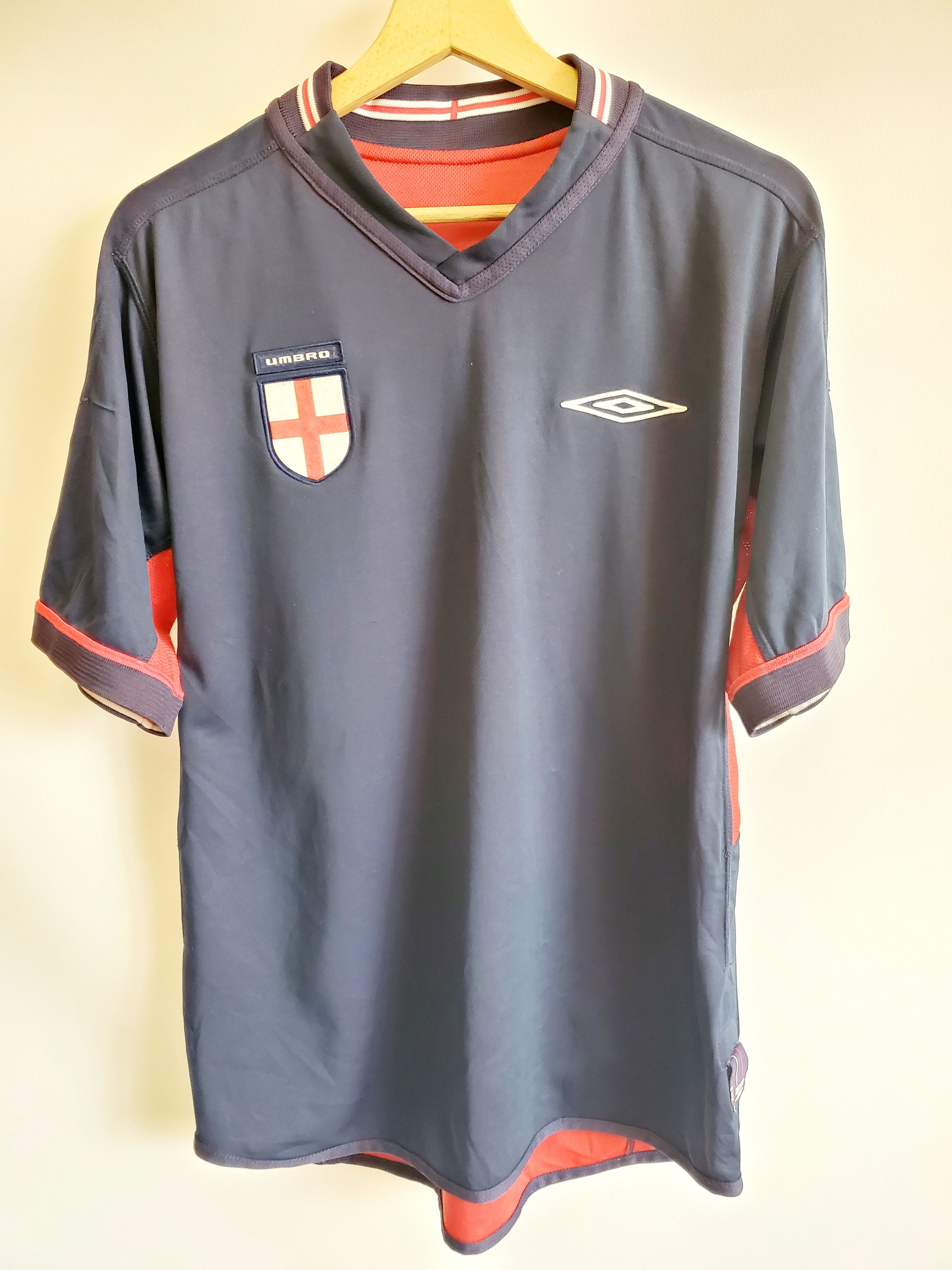 Umbro × Vintage ENGLAND AWAY SHIRT FOOTBALL SOCCER JERSEY UMBRO REVERSIBLE Size US M / EU 48-50 / 2 - 1 Thumbnail