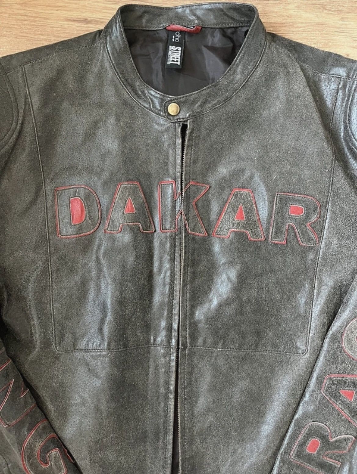 Vintage Dakar vintage racing leather jacket Size US XXL / EU 58 / 5 - 7 Thumbnail