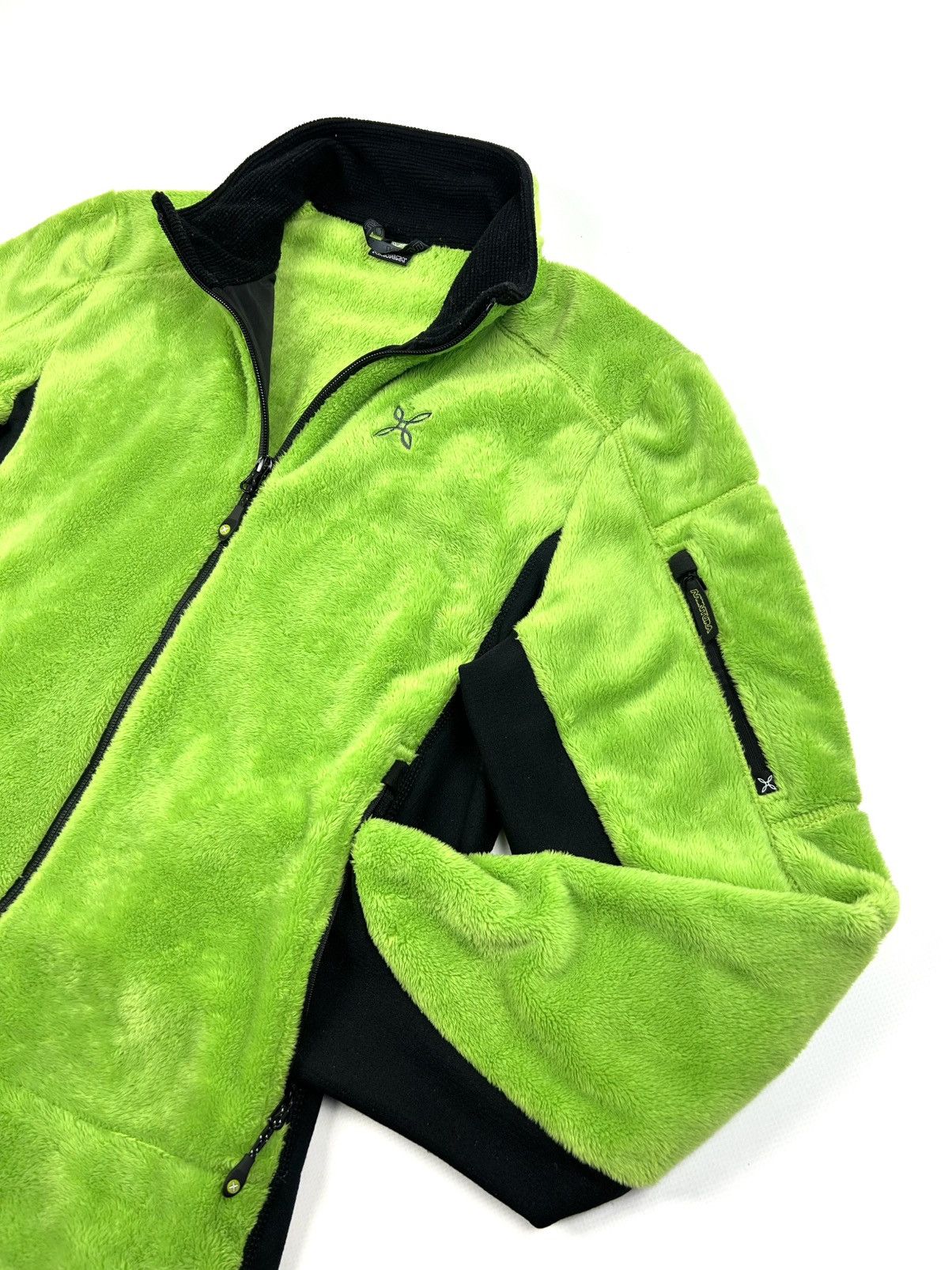 Vintage Rare MONTURA GRINCH Neon Green Zip Fleece Jacket Vintage Size US M / EU 48-50 / 2 - 4 Thumbnail