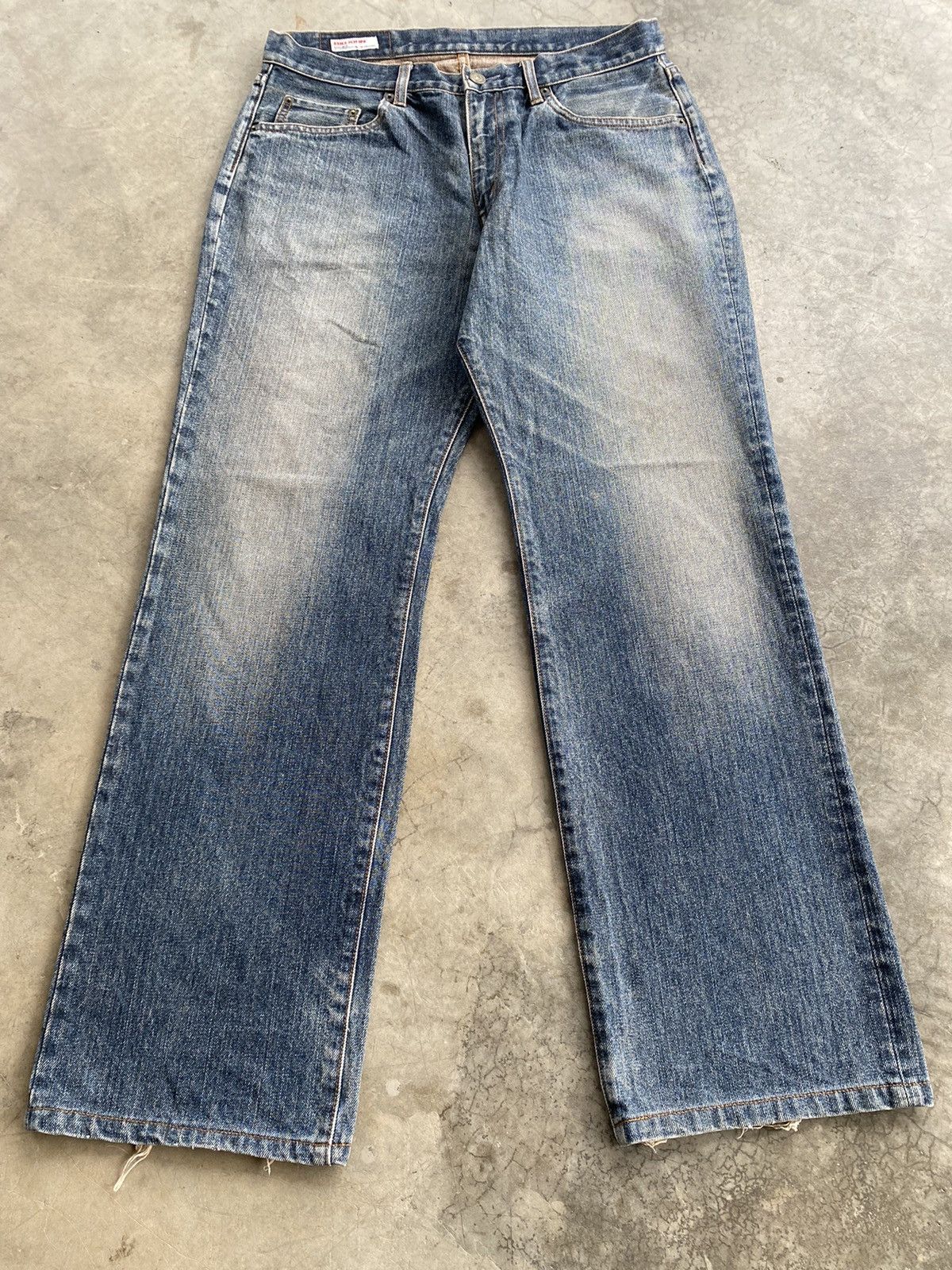 Big John Baggy Jeans Vintage Big John Mud Rusty Distressed Jeans 231 Size US 32 / EU 48 - 1 Thumbnail